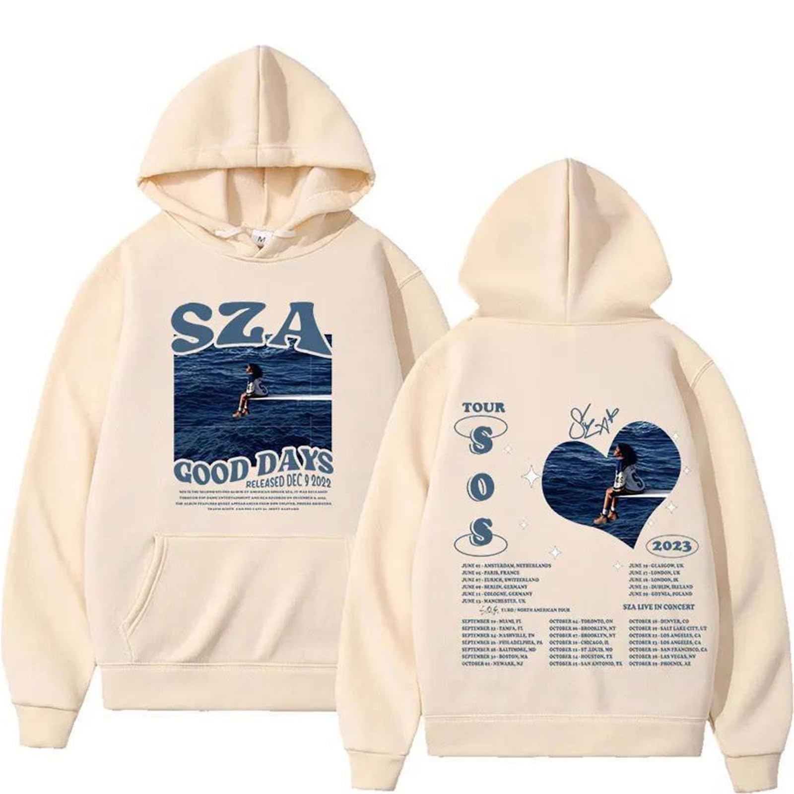 SZA Album Cover Hoodie - Oversized Long Sleeve Pullover Sweatshirt for Men & Women | Music Fan Fashion, Streetwear, Casual Wear