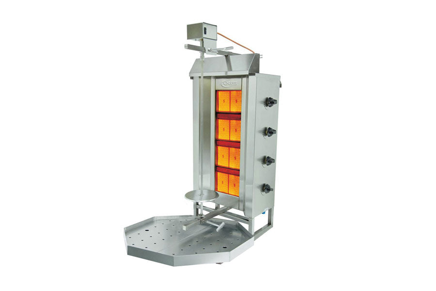 Axis AX VB4 4-Burner Vertical Broiler - Commercial Restaurant Grill for Steak, Chicken & Seafood - Perfect for Outdoor Catering & Backyard BBQ Parties