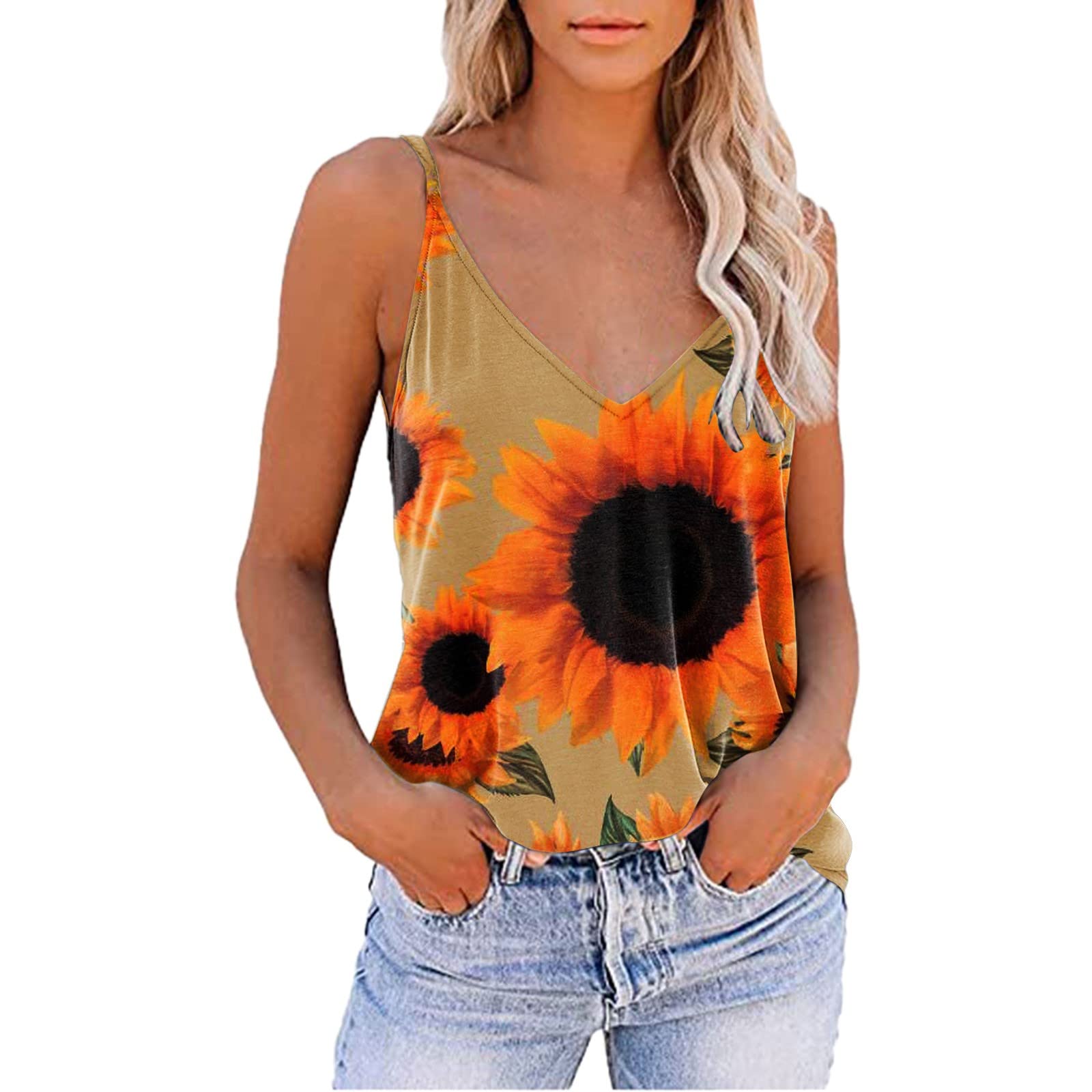 Women's Loose Fit Summer Tank Tops - Trendy Casual Beach Shirts for Women | Breathable Aesthetic Tops for Vacation, Outdoor Activities & Everyday Wear
