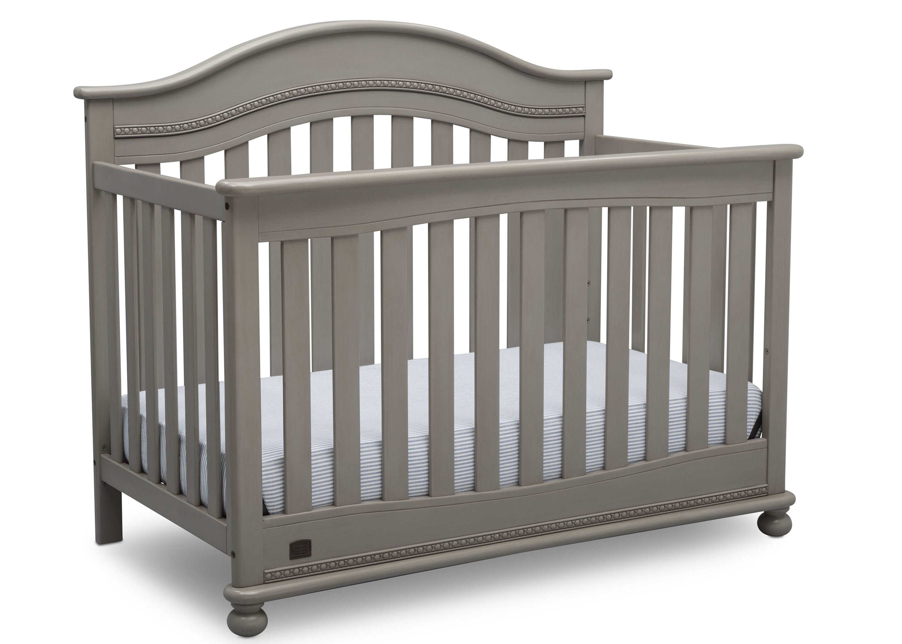 Bristol 4-in-1 Convertible Baby Crib - Toddler Bed, Daybed & Full-Size Bed Frame - Safe Nursery Furniture for Newborns & Kids - Perfect for Bedrooms, Daycare & Guest Rooms