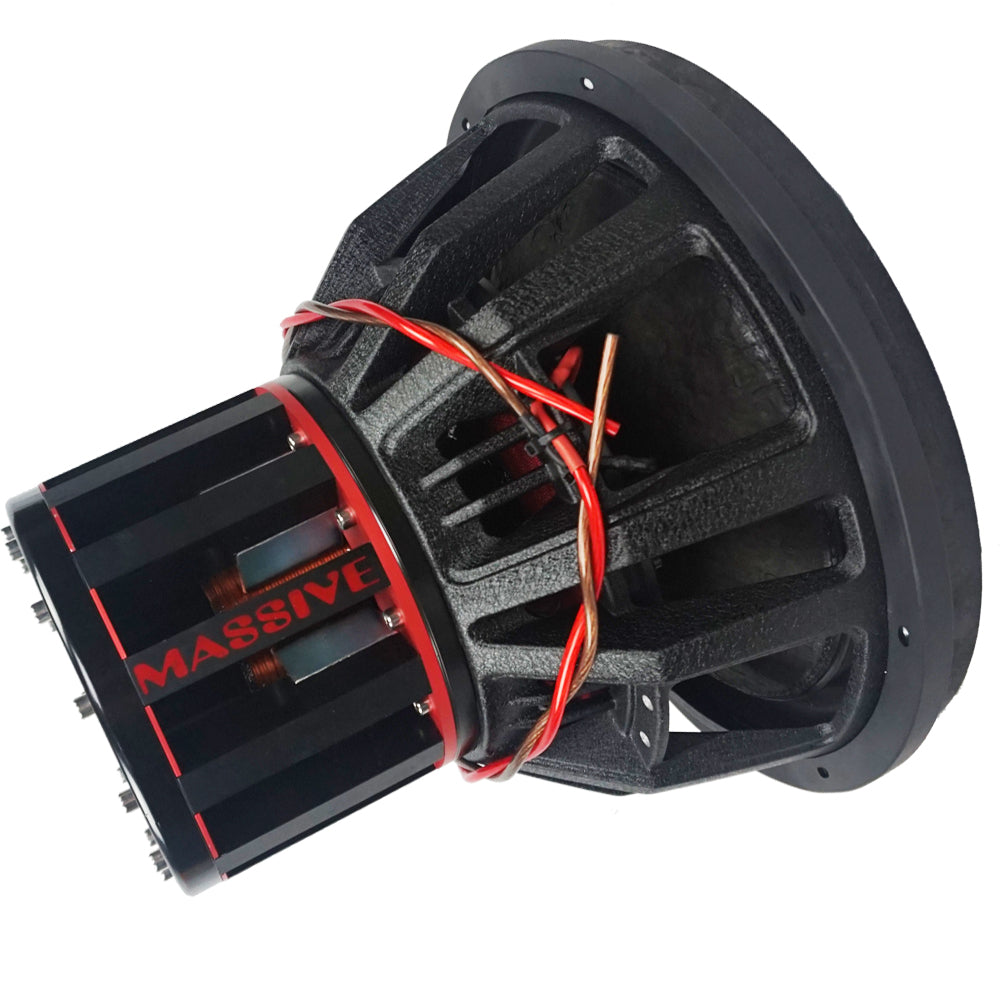 BOA151 N 15-Inch 6000 Watts RMS Dual 1 Ohm Mega Neodymium Car Subwoofer - Powerful Bass for Car Audio Systems & Home Theater Setups