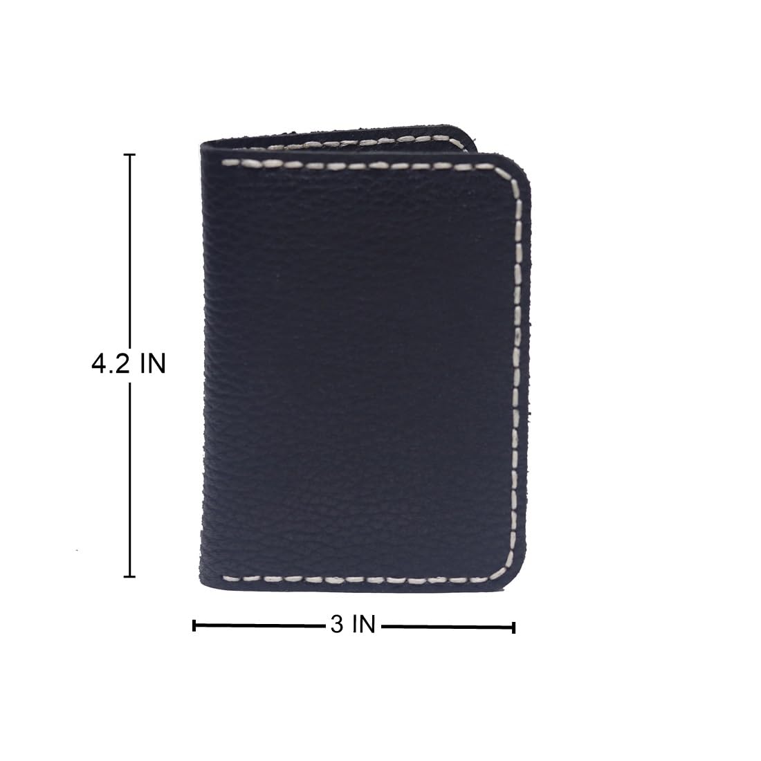Handmade Leather Card Holder Wallet - Large Capacity Multi-Slot Folding Slim Wallet for Men & Women (Black) | Perfect for Business, Travel & Everyday Use