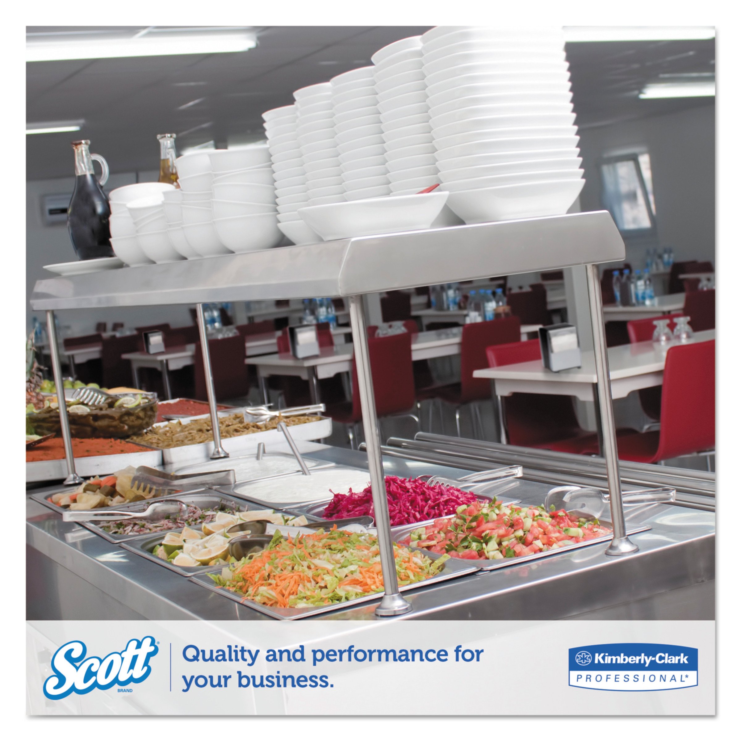 Scott Low Fold Paper Napkins (98720) - Disposable 1-Ply Beverage Napkins, Snack-Sized, 32 Packs of 250 (8,000 Total) - Perfect for Parties, Restaurants, and Office Events