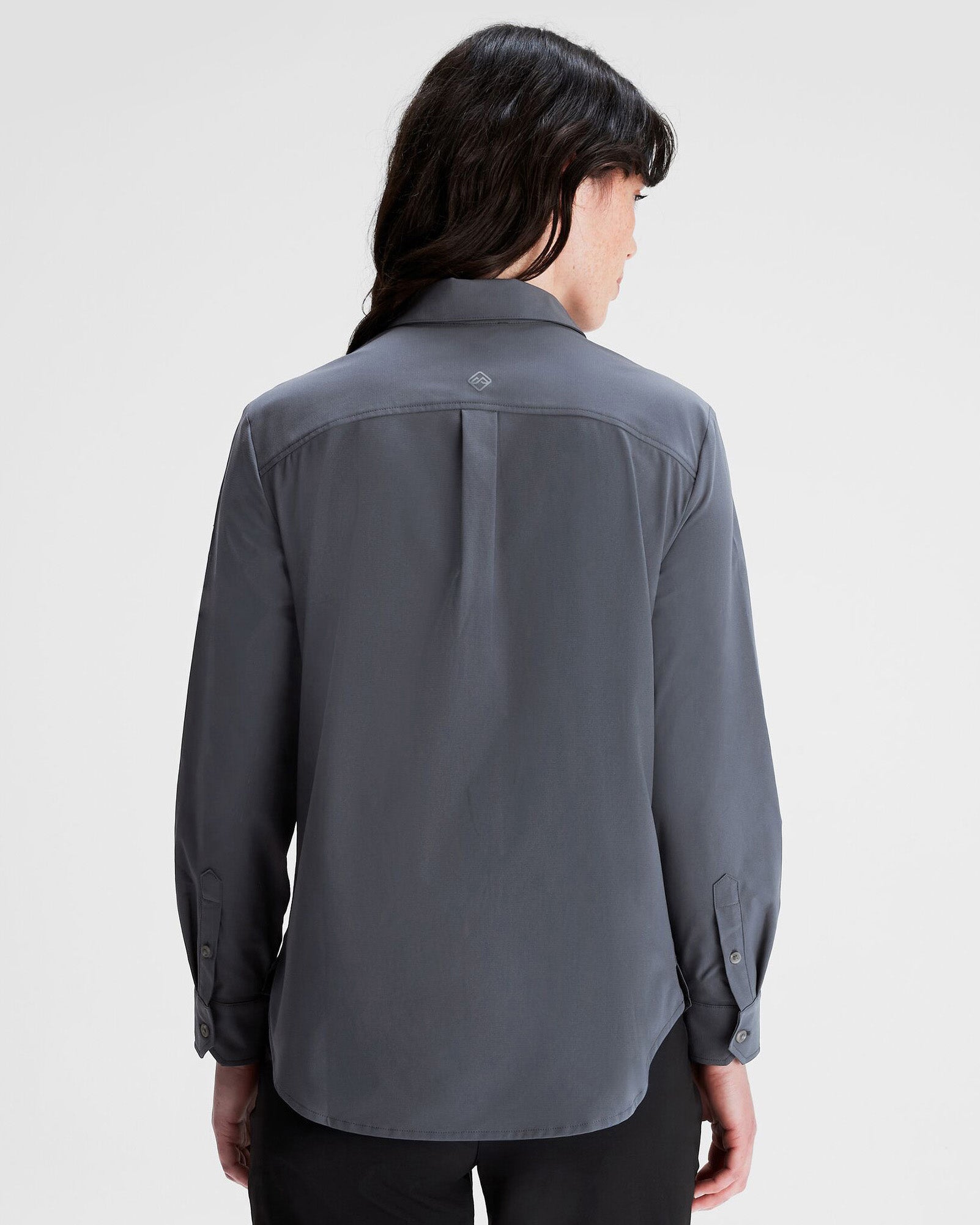 Women's Sun Protection Long Sleeve Shirt - UPF 50+ UV Blocking, Breathable & Lightweight, Mid Navy Blue - Perfect for Hiking, Beach & Outdoor Activities