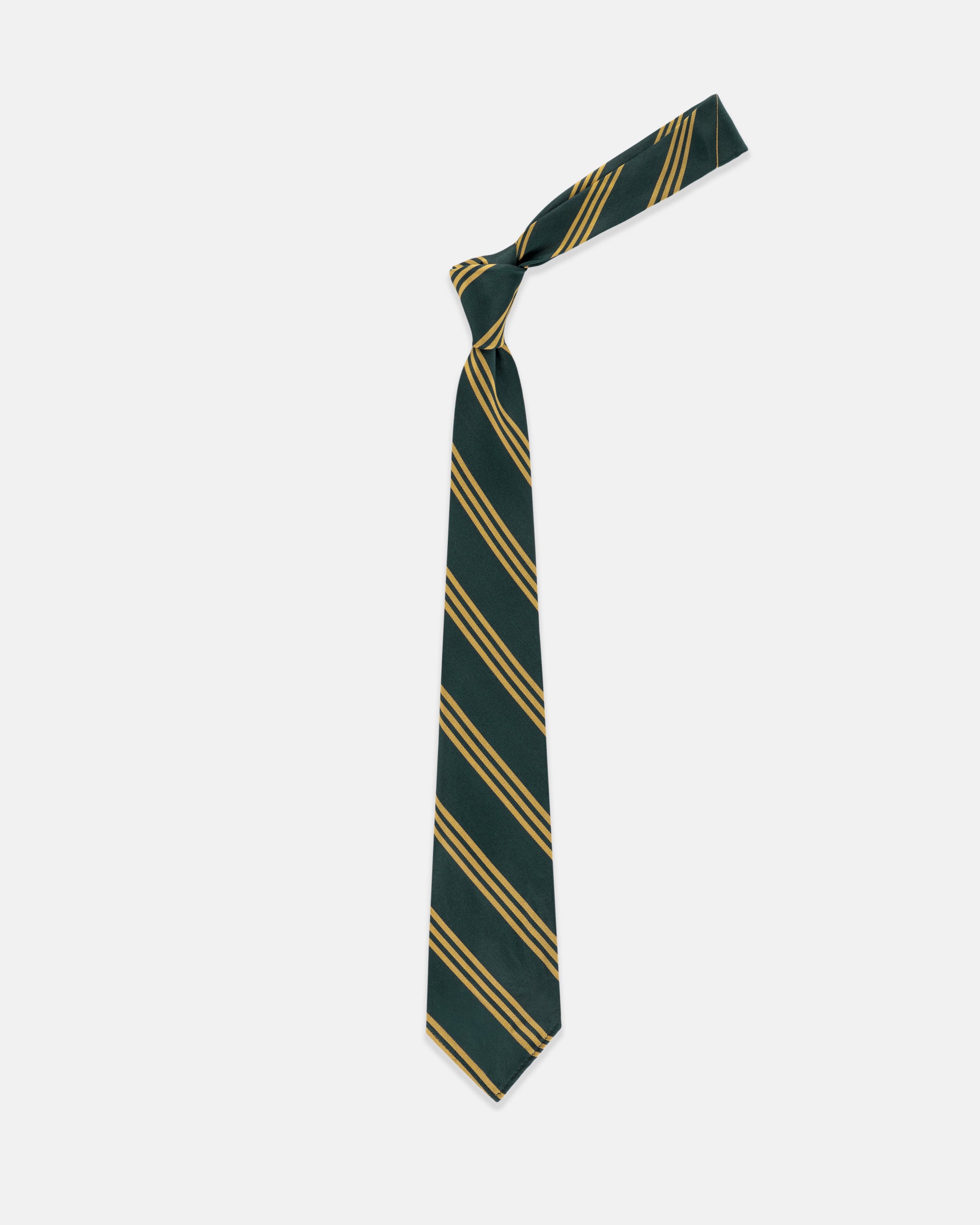 Classic Triple Stripe Unlined Necktie for Men - Elegant Skinny Tie for Business, Weddings & Formal Events