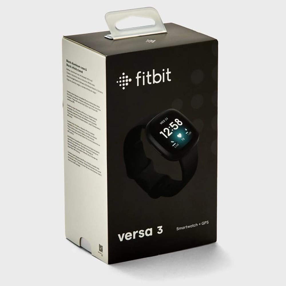 Fitbit Versa 3 Smart Watch with Alexa Built-in, Heart Rate Monitor, GPS & Sleep Tracking - Perfect for Fitness Enthusiasts & Active Lifestyles