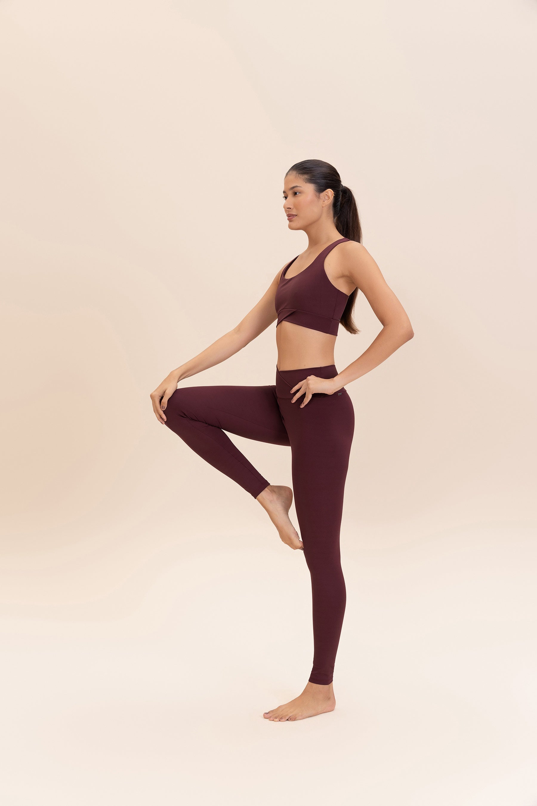 Sport ByNature High Waist Yoga Leggings for Women - Comfortable & Stretchy Workout Pants for Running, Gym & Fitness