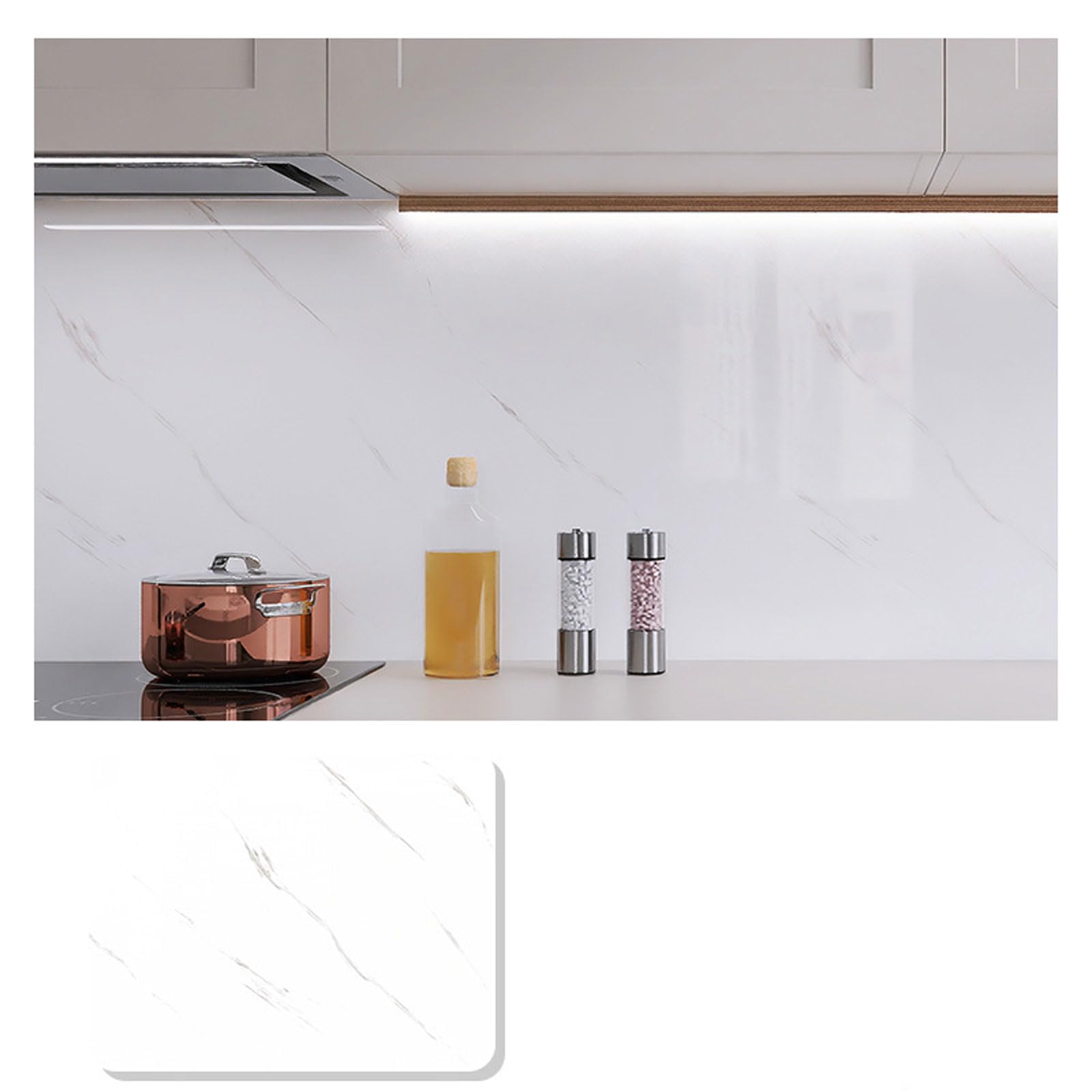16.4 Feet/5m Self-Adhesive Marble Contact Paper - Peel and Stick Wallpaper for Kitchen Countertops, Shelves, Cabinets & Drawers - Removable Decorative Vinyl (23.6