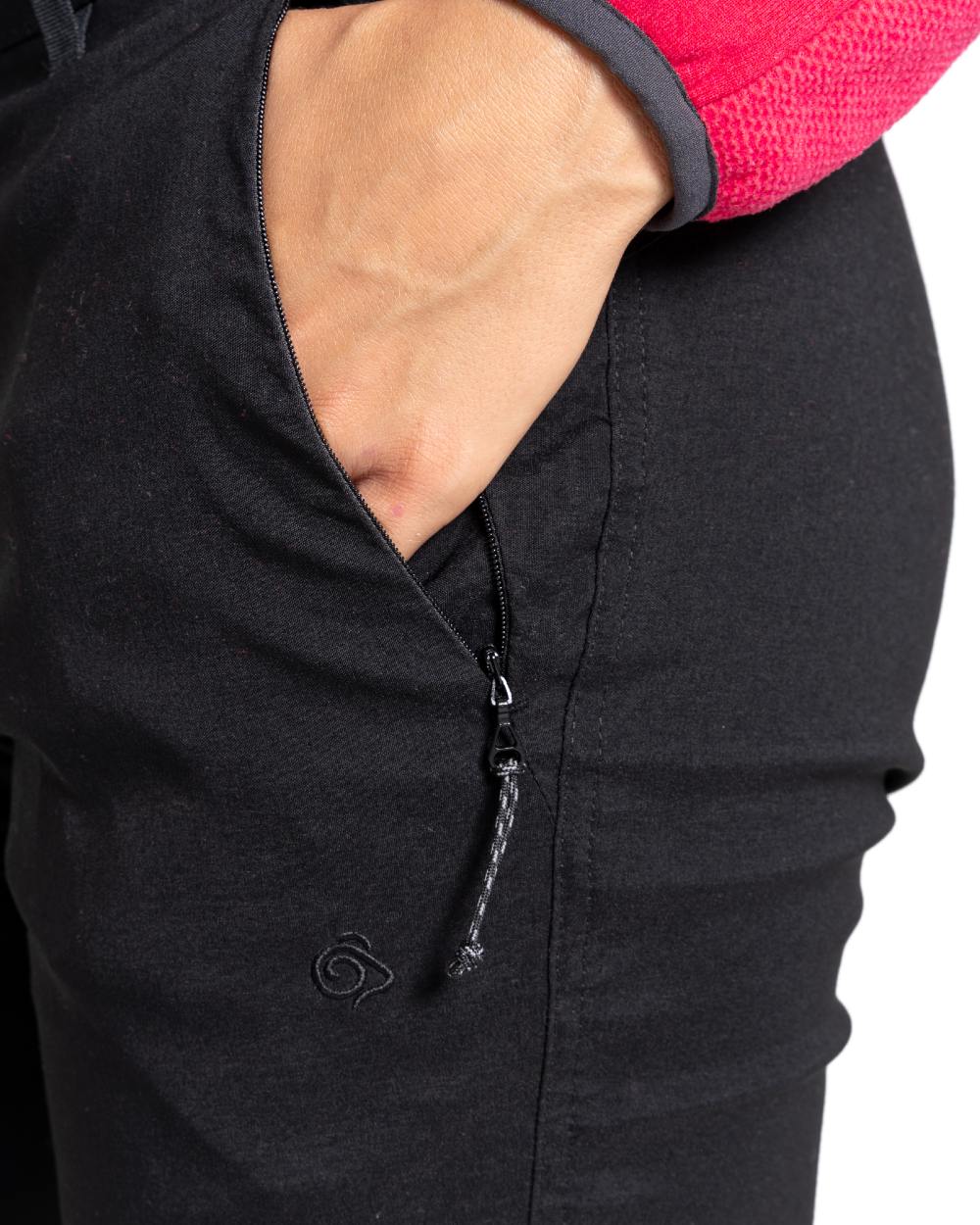 Craghoppers Kiwi Pro Crop II Trousers - Women's Outdoor Hiking Pants with UPF 50+ Sun Protection & Quick-Dry Fabric - Perfect for Hiking, Travel & Adventure Activities
