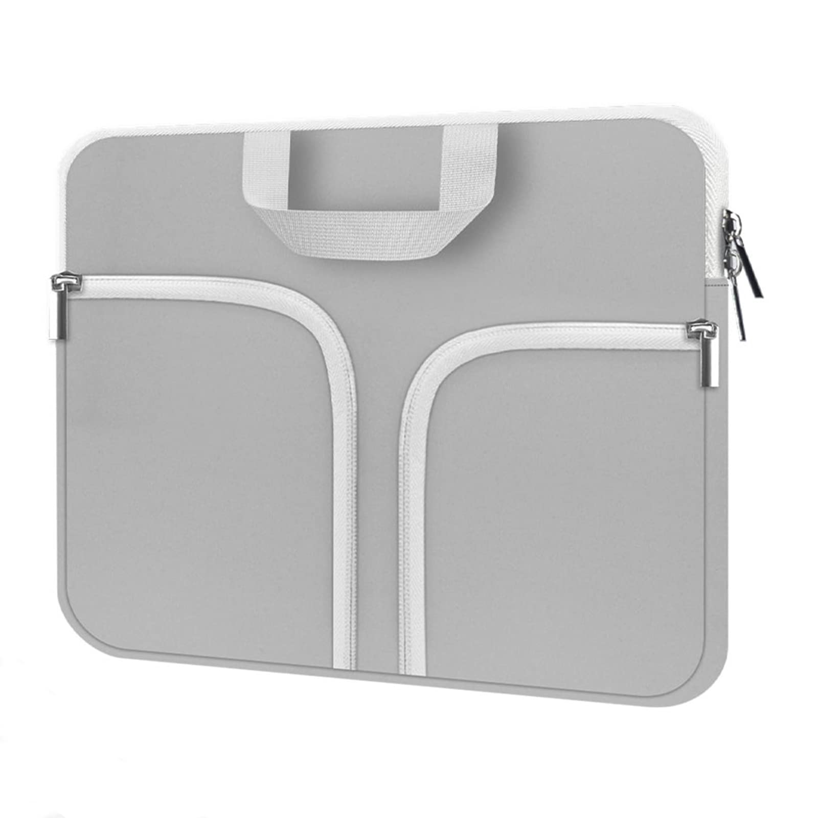 Premium HESTECH Neoprene Laptop Sleeve Case for 11.6-12.3 Inch Chromebooks - Protective Cover for Acer R11, HP Stream, Samsung, Surface X/7/6/5/4/3/Go, MacBook Air/Pro M2 M1 - Light Grey | Perfect for Work, School & Travel