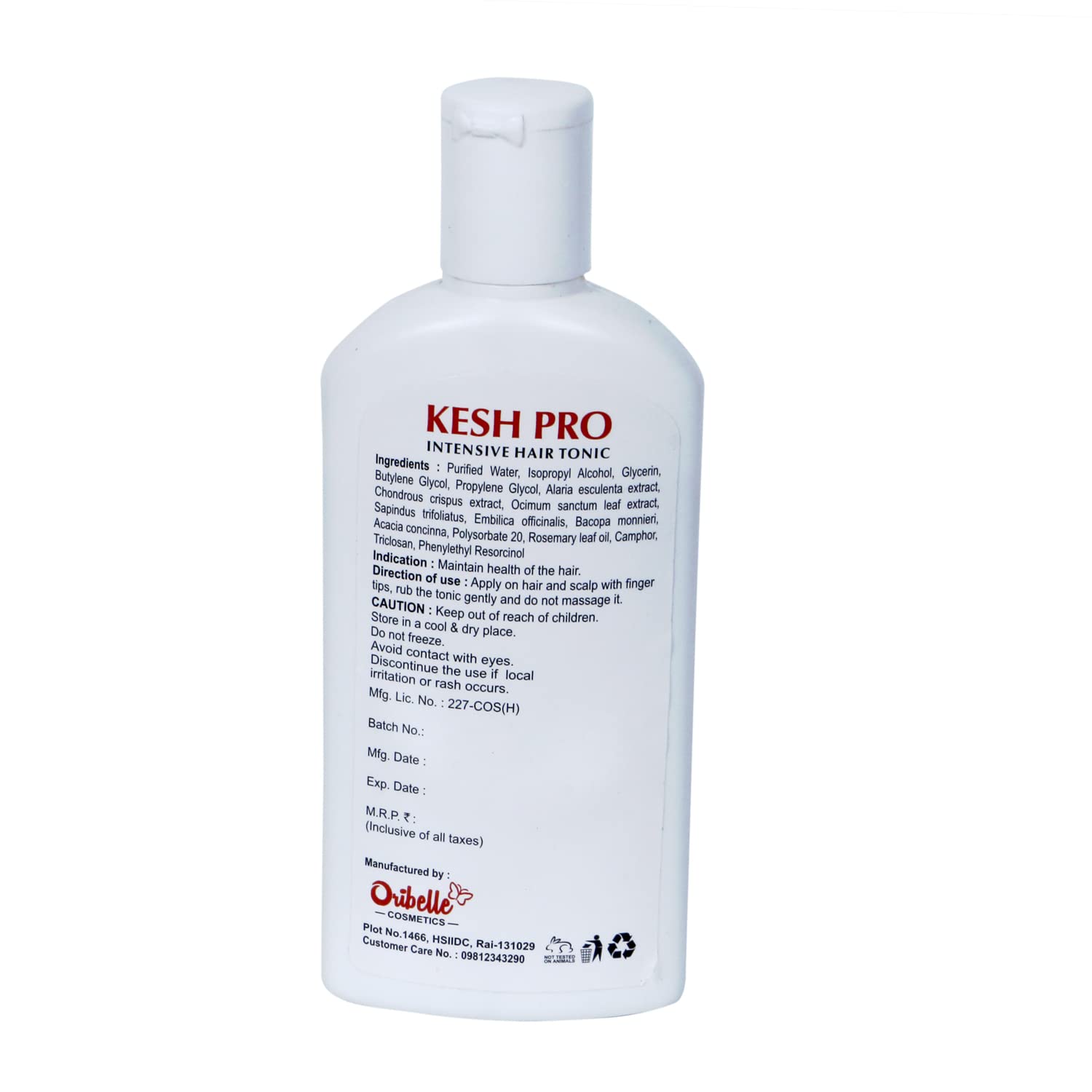 Oribelle KESH PRO Intensive Hair Tonic for Hair Growth & Anti Hair Loss - Stimulates Hair Follicles & Reduces Breakage for Thicker, Healthier Hair - Perfect for Daily Scalp Care & Hair Regrowth Treatment