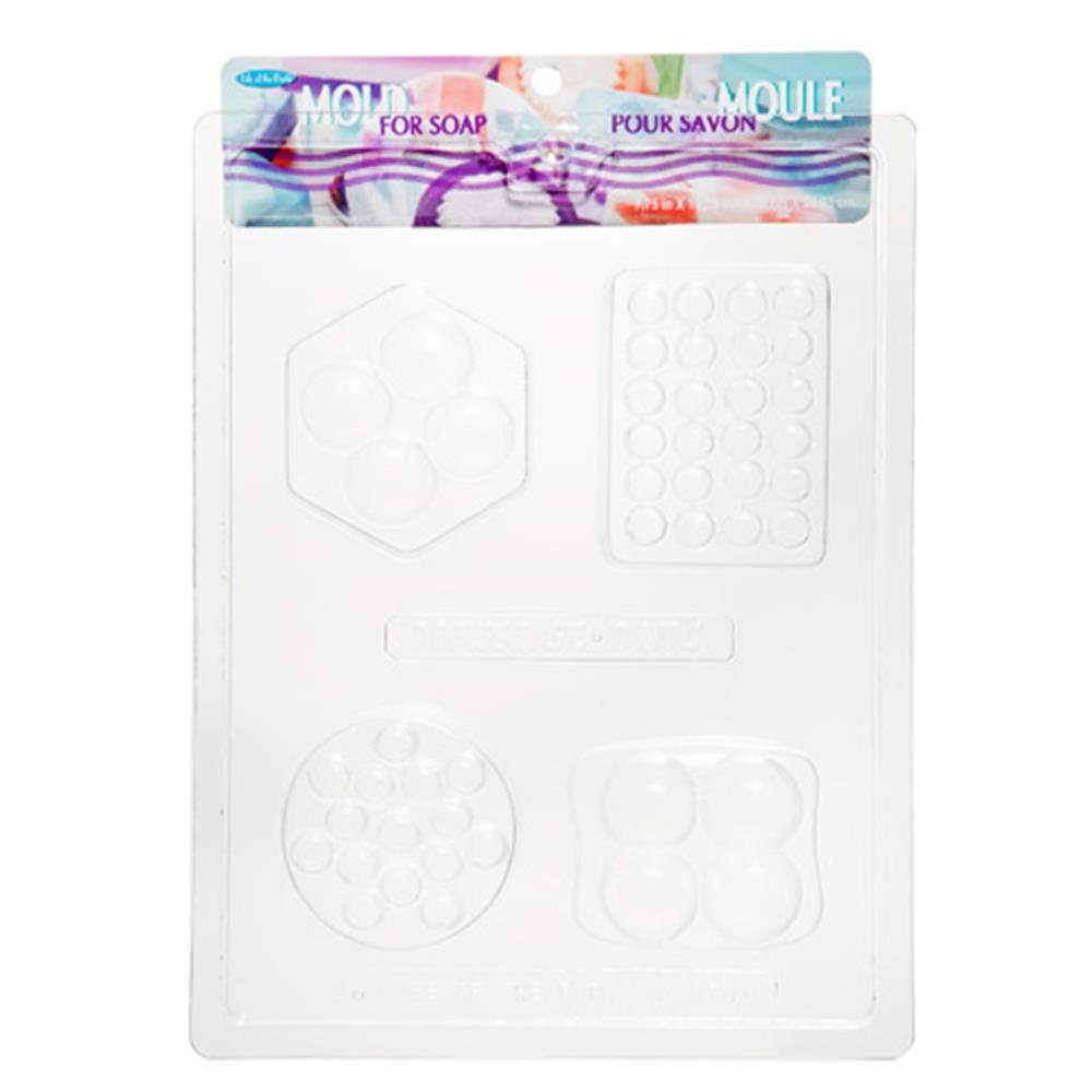 Darice 10006856 4-Bar Soap Mold Tray - Perfect for Handmade Massage Soap, Bath Bomb & Candle Making - DIY Craft Supplies for Home Spa, Gifts & Aromatherapy