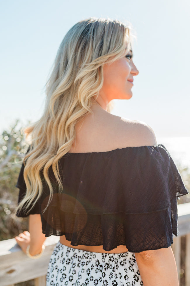 Elegant Black Linen Blouse for Women - Breathable Summer Tops with Flowy Sleeves | Perfect for Beach Vacations, Date Nights & Office Wear