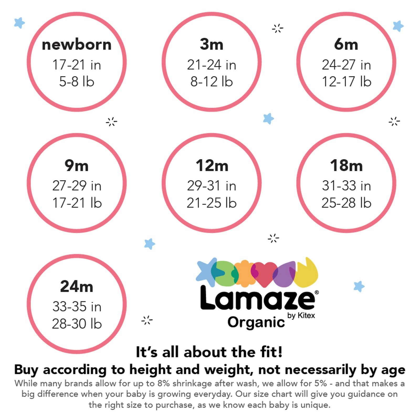 Lamaze Organic Cotton Baby Girls' Jogger Pants - Soft Pull-On Pants 2-Pack for Playtime & Nursery | Eco-Friendly Toddler Comfort Wear