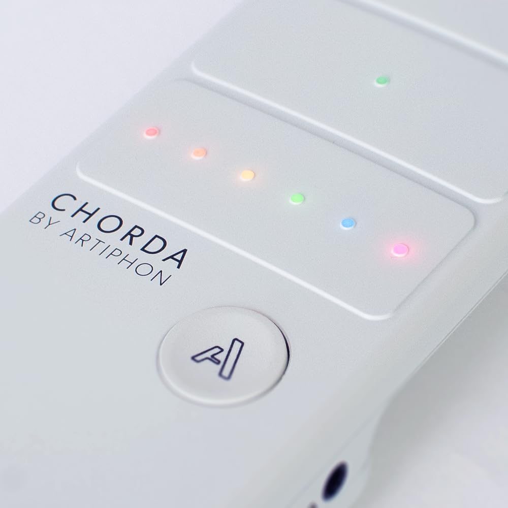 Artiphon Chorda Smart MIDI Controller - Multi-Instrument Synth & Looper for Music Production | Strumable Bridge, One-Finger Chords, 4 Playing Modes | Perfect for Studio Recording, Live Performance & Songwriting (White)