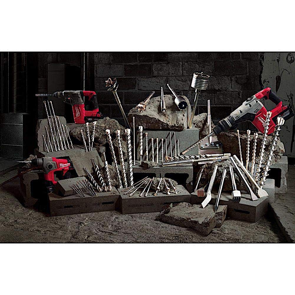 Milwaukee 48-62-6010 Bull Point Chisel - Heavy Duty Demolition Tool for Concrete, Brick & Masonry - Perfect for Construction, Renovation & DIY Projects