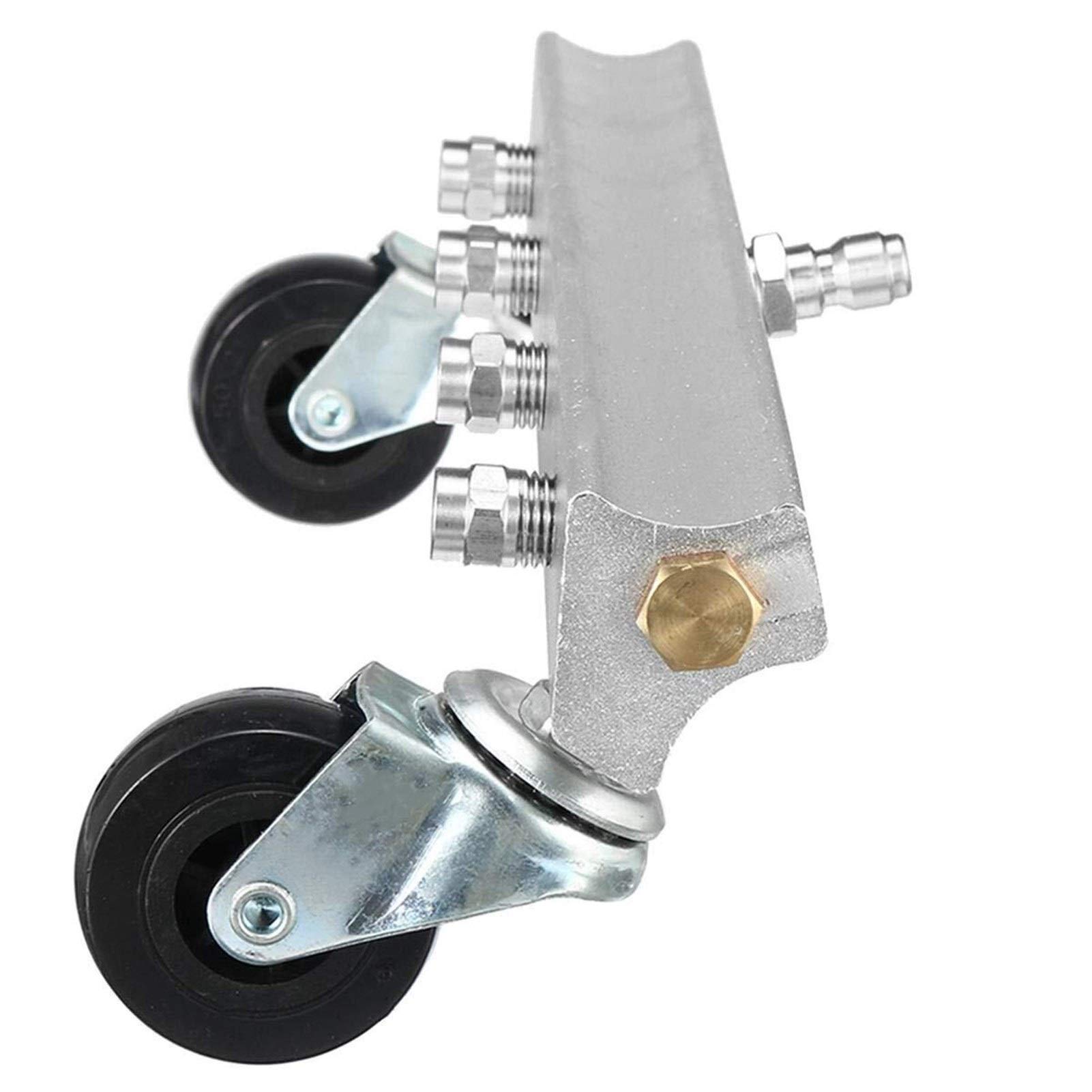 High Pressure Washer Nozzle Kit - 4 Spray Tips for Car Undercarriage, Chassis & Garden Cleaning | Heavy Duty Cleaning Tool for Vehicles, Driveways & Outdoor Surfaces