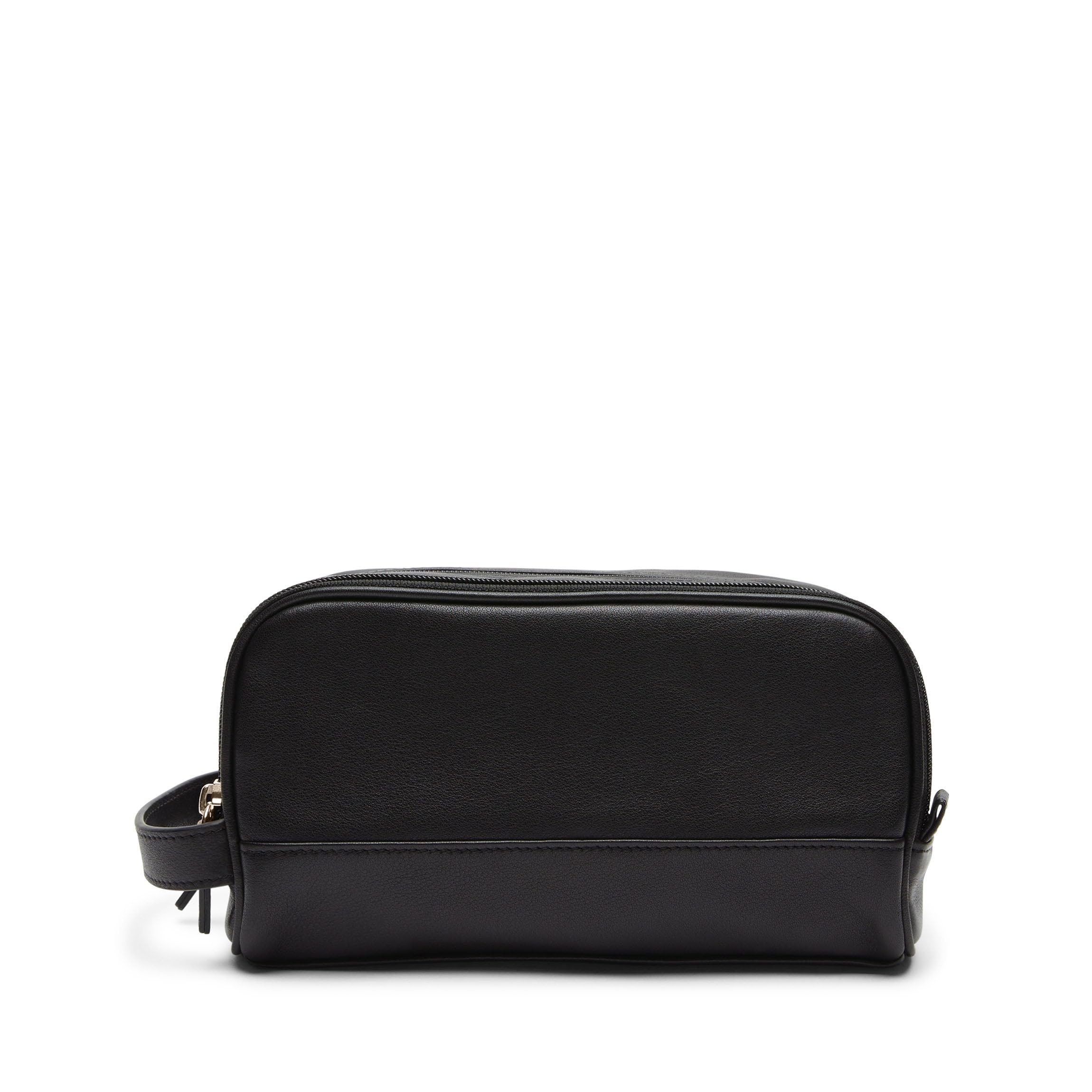 Leatherology Small Double Zip Toiletry Bag - Premium Leather Travel Cosmetic Case for Men & Women | Perfect for Airplane Carry-on, Gym Essentials & Weekend Getaways