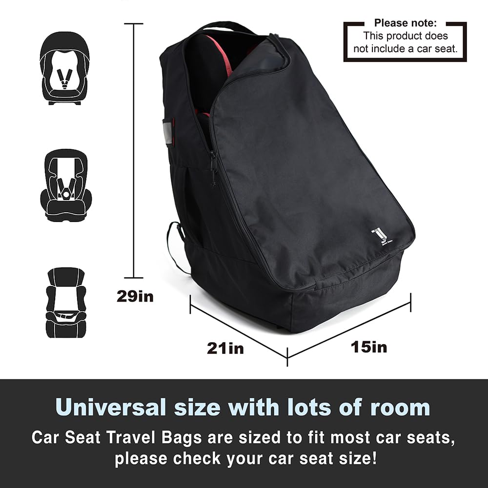 **Best Car Seat Travel Backpack for Airplanes – Lightweight & Durable Black Car Seat Bag for Air Travel – Perfect for Family Vacations & Hassle-Free Flying**