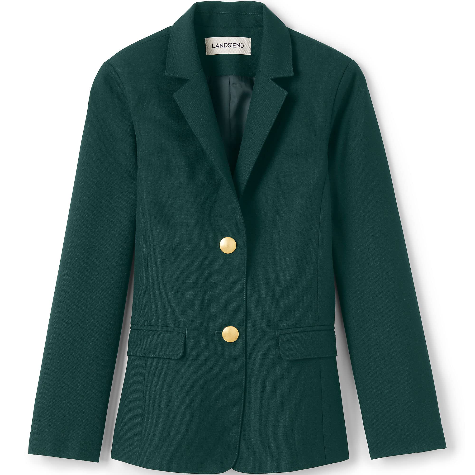 Lands' End Girls' Hopsack Blazer for School Uniforms | Classic Fit, Durable Fabric | Perfect for School, Dress Codes & Formal Occasions