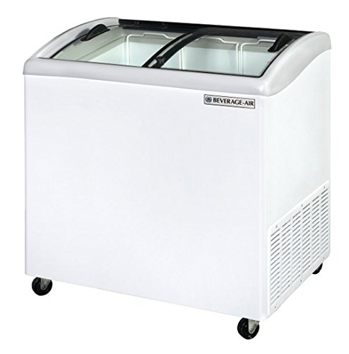 Beverage-Air NC34HC-1-W 34 Inch Commercial Curved Glass Door Display Freezer - Perfect for Convenience Stores, Restaurants, and Ice Cream Shops