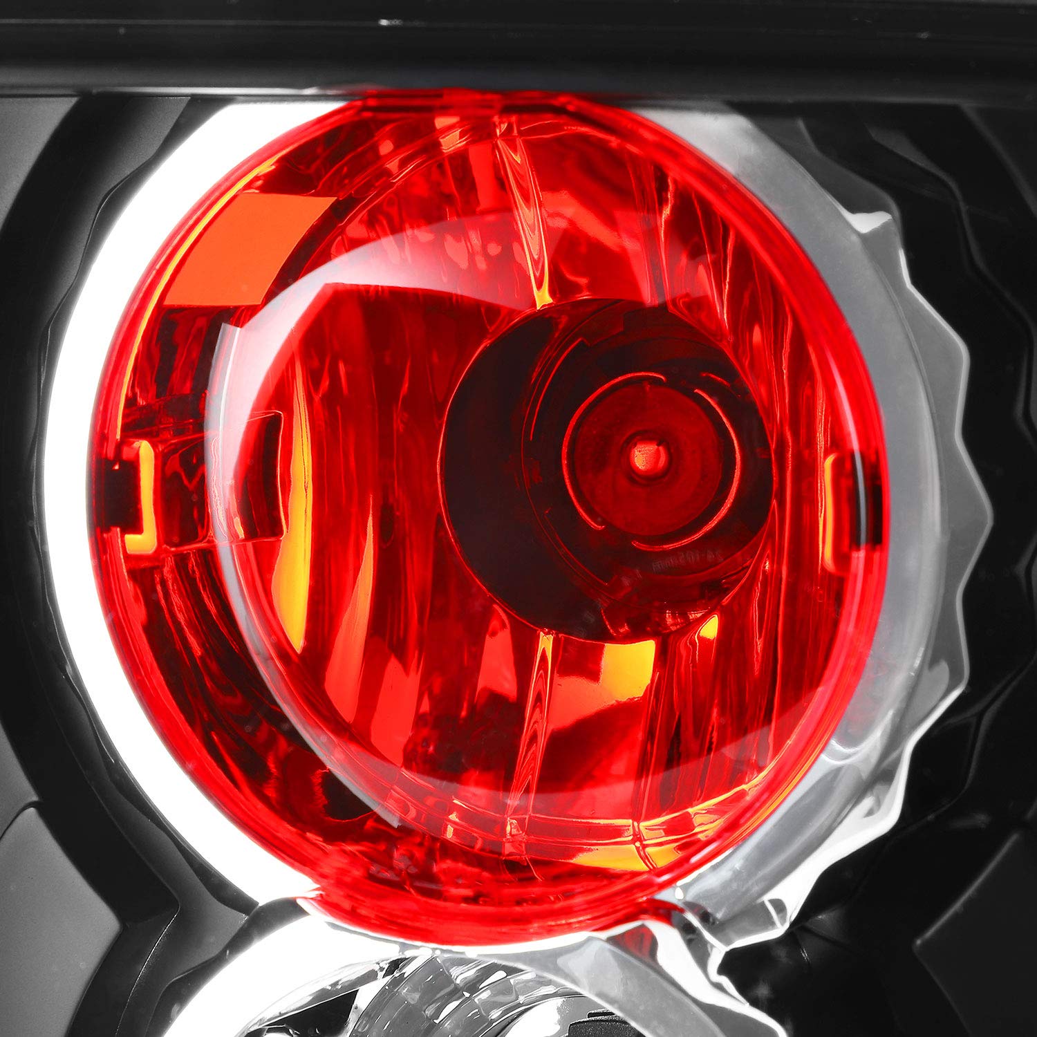 AKKON LED Tail Brake Lights Lamp Set Pair for 1997-2000 VW Passat B5 4DR Sedan - Black Bezel Replacement - Enhance Visibility & Style for Night Driving & Car Customization