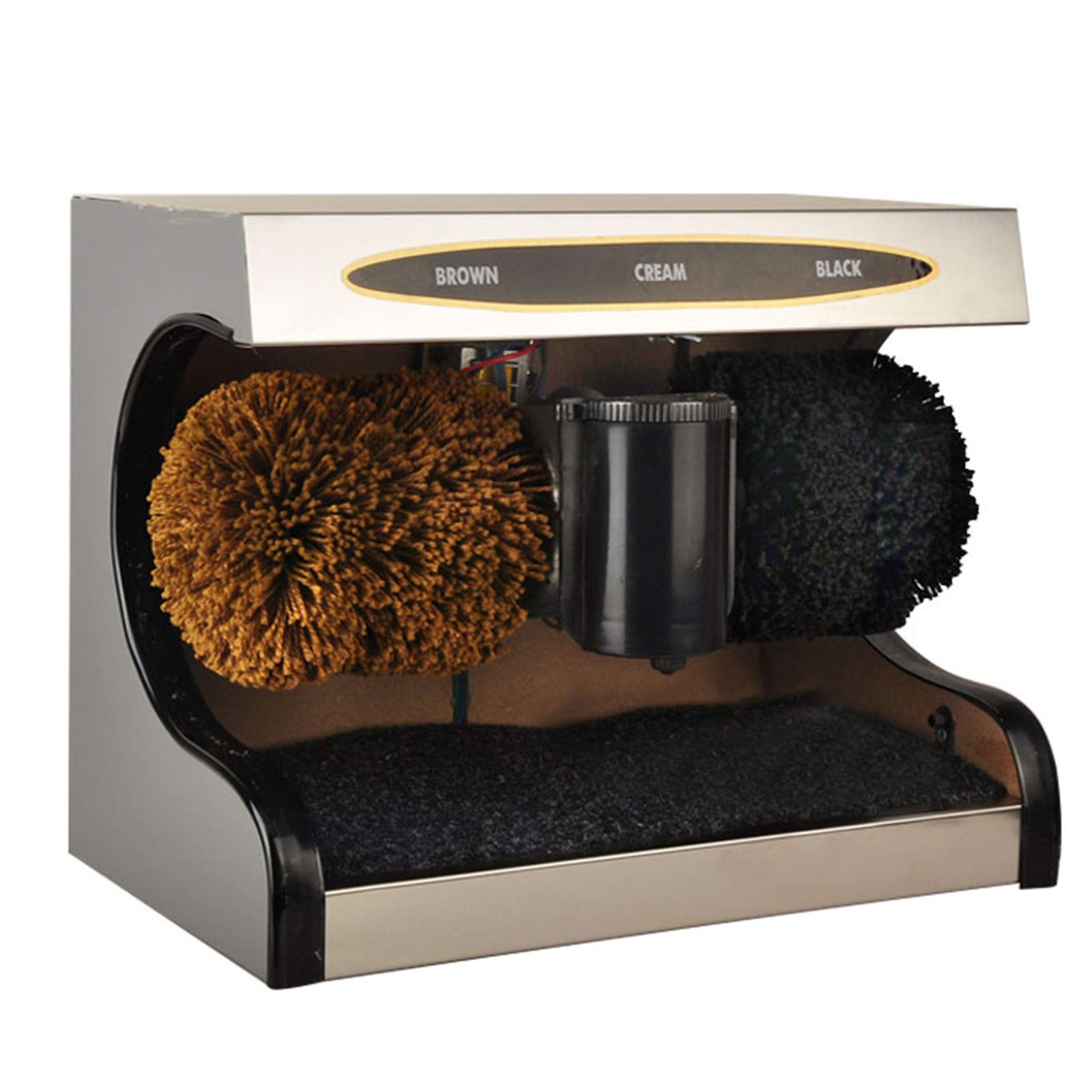 Automatic Induction Electric Shoe Cleaner & Polisher Machine - Stainless Steel Dust Removal for Leather Shoes - Portable Shoe Cleaning Kit for Home, Office & Travel Use