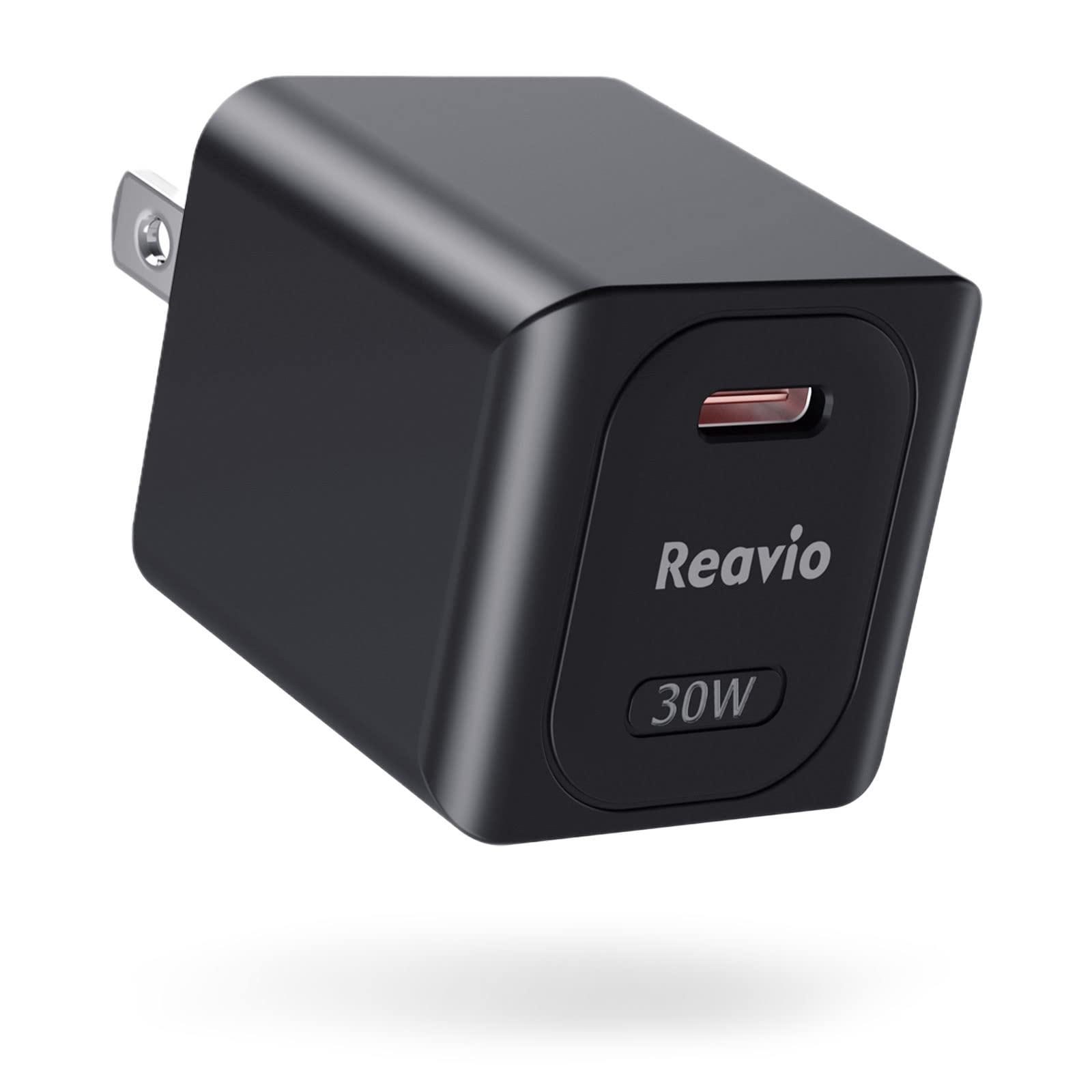 Reavio 30W USB C Fast Charger for MacBook Air 13 inch - Compact GaN Wall Charger with PD 3.0 - Compatible with iPad Pro, Galaxy S22/S21 Ultra, Pixel 6/6 Pro, iPhone 13 Pro Max - Perfect for Travel, Office & Home Use