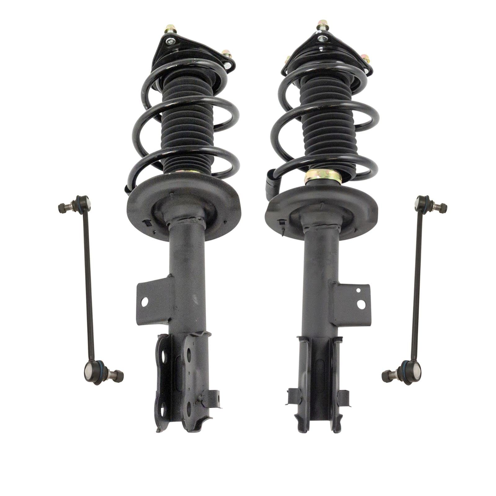 Complete Front Suspension Kit with Strut, Coil Spring & Sway Bar Link - Compatible with 2012-2014 Hyundai Sonata | Smooth Ride & Enhanced Stability for City Driving & Highway Commutes