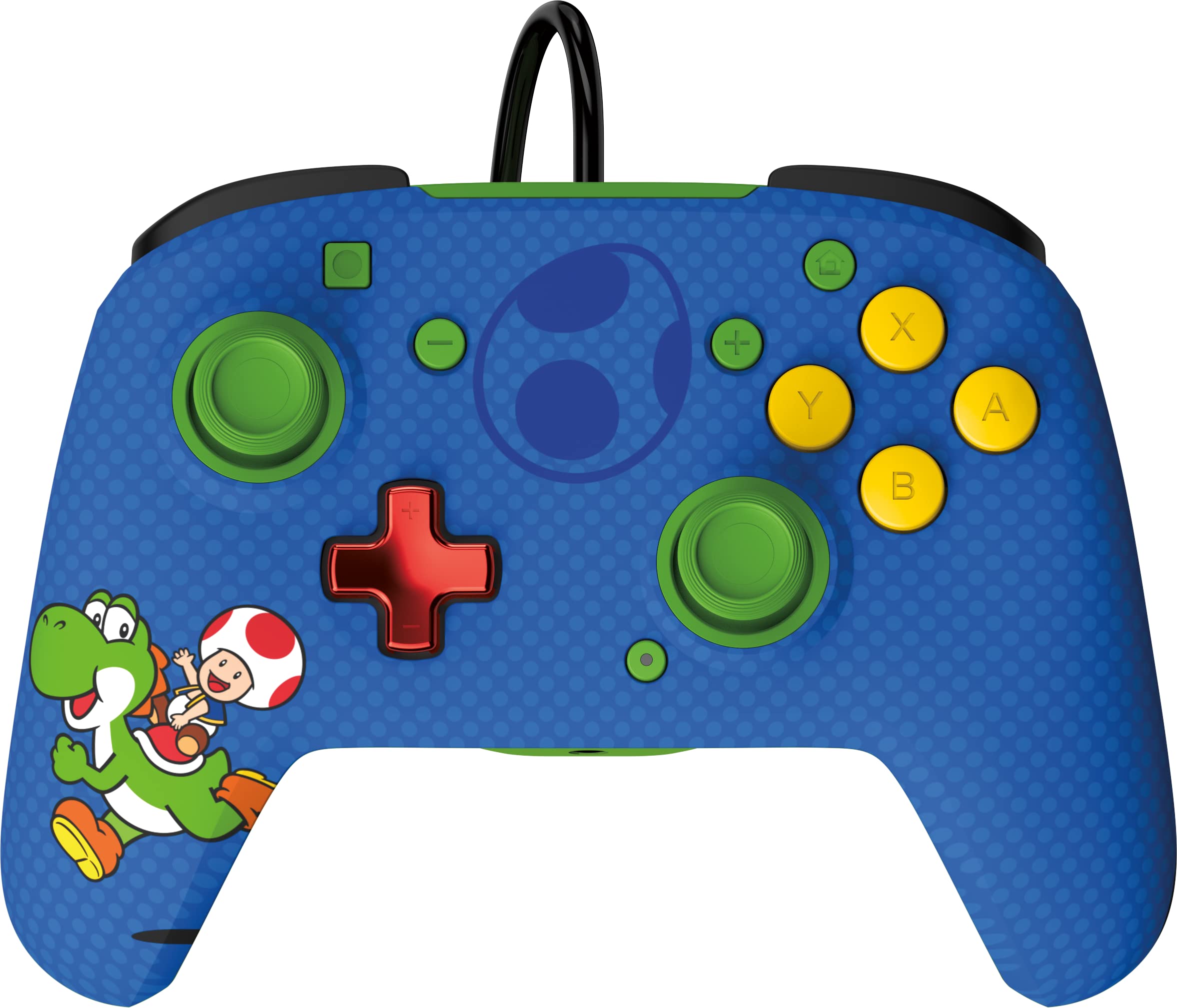 Official Nintendo Licensed PDP Switch Rematch Wired Controller for TOAD & YOSHI - Customizable Buttons, Sticks, Triggers & Paddles - Ergonomic Design for Comfortable Gaming - Perfect for Super Mario, Smash Bros & Multiplayer Gaming Sessions