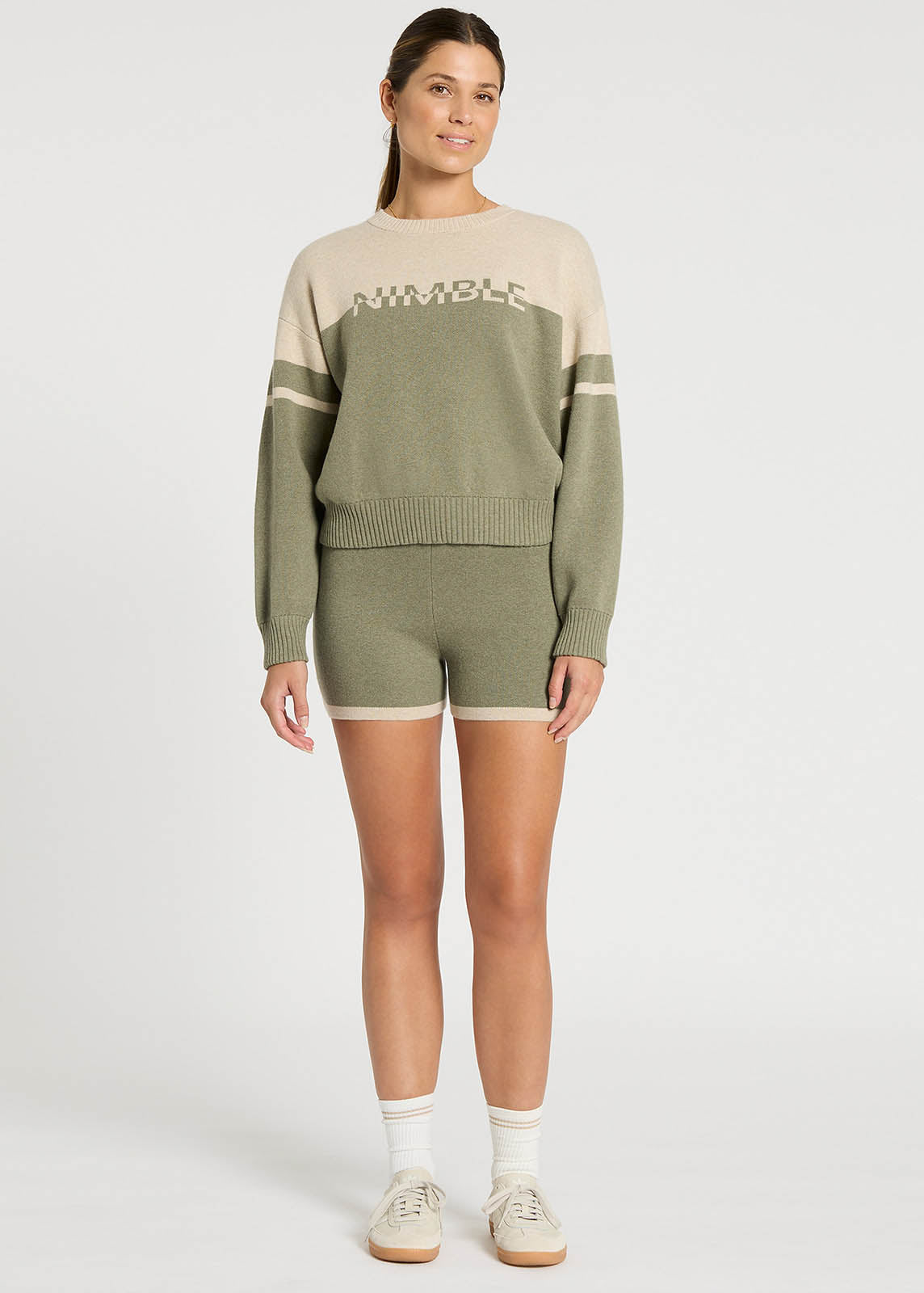 Everyday Branded Knit Sweater for Women - Soft Comfortable Pullover Casual Wear for Office, Travel & Relaxation