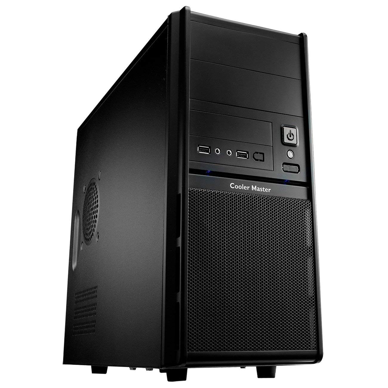 Cooler Master RC342KKR400U3 Elite RC-342 Mid Tower ATX Computer Case - High Airflow, USB 3.0, Black - Perfect for Gaming PC Builds & Home Office Workstations