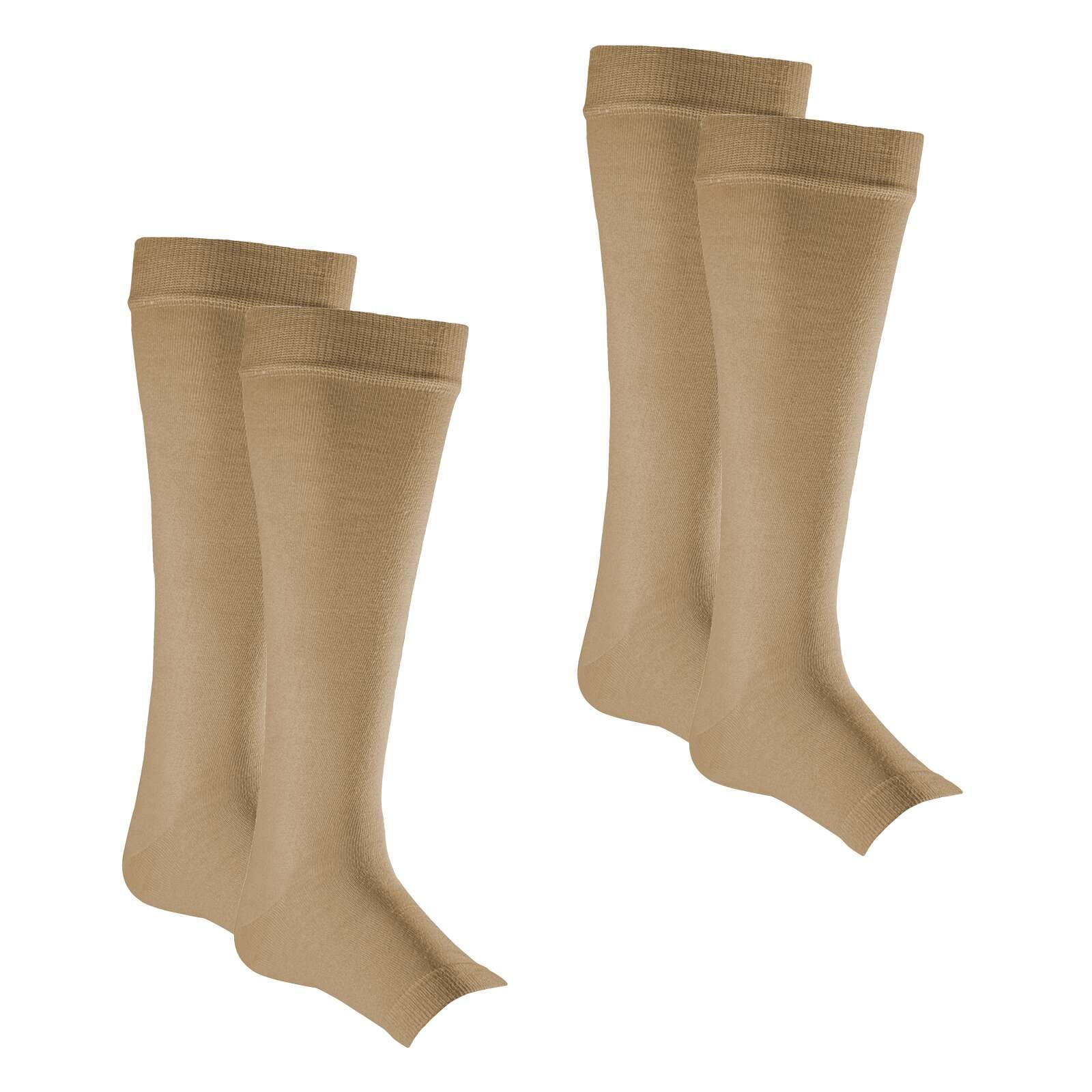 Kinship Comfort Leg Skin Protector Sleeves for Men & Women - Breathable Toeless Socks for Sensitive Skin, Prevents Bruising, Tears, Abrasions & Sun Damage - Ideal for Athletes, Nurses & Outdoor Activities
