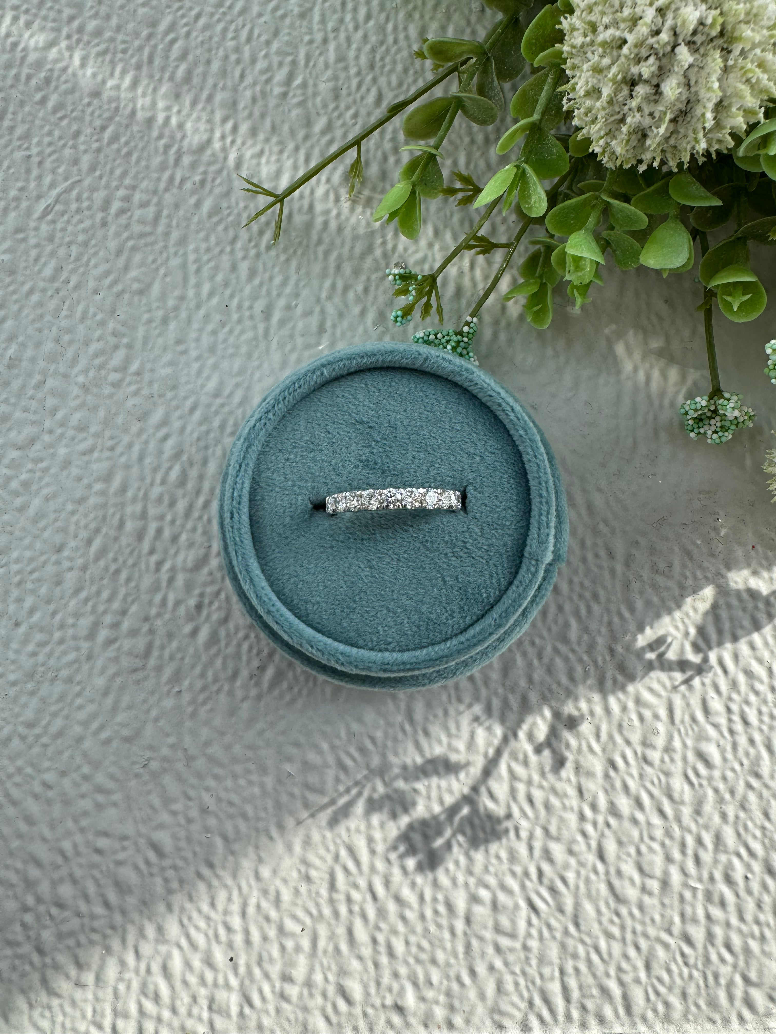 Lab Grown Diamond White Gold Wedding Band - Eco-Friendly & Affordable Engagement Ring for Women - Perfect for Proposals, Anniversaries & Special Occasions