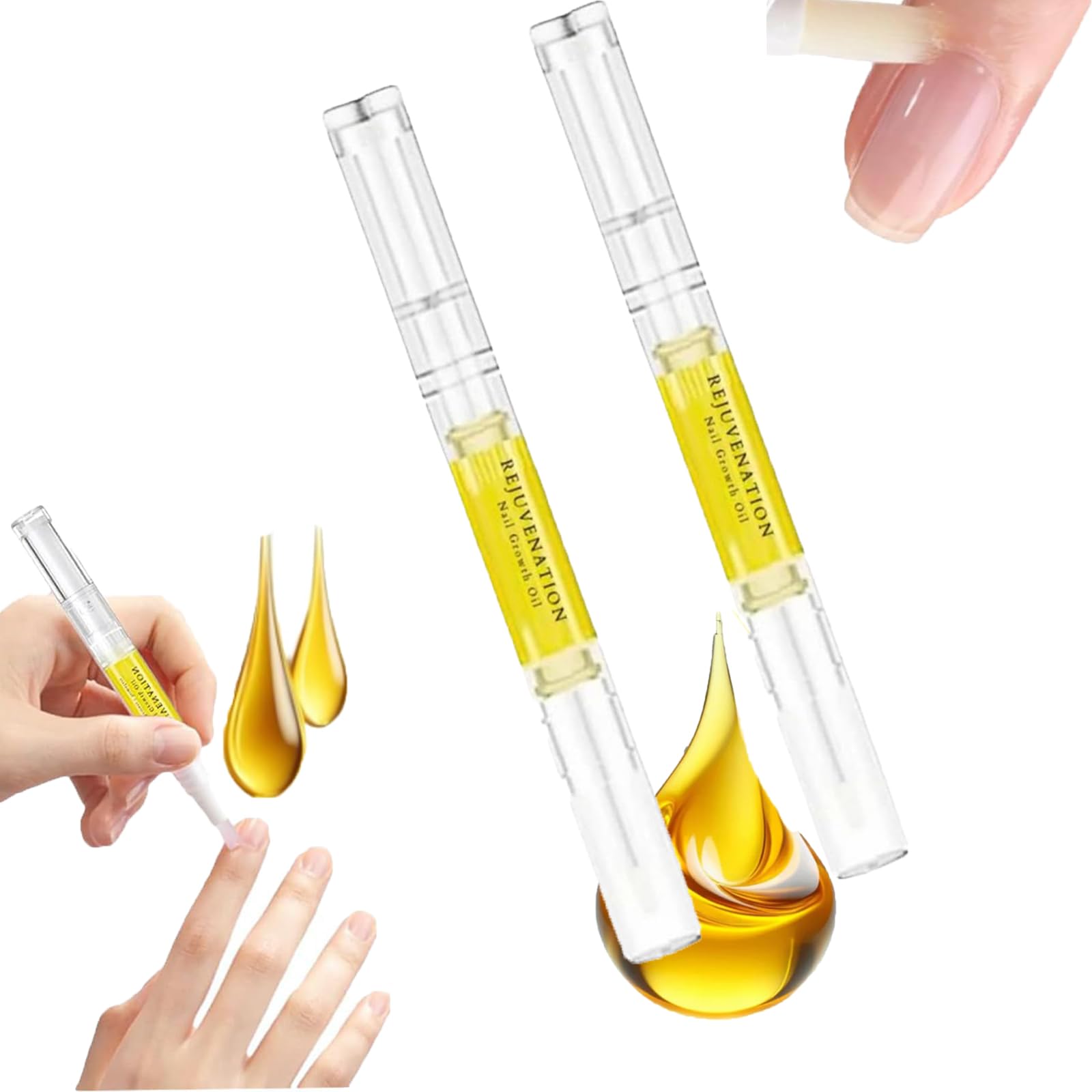 Brother Nail Growth Oil for Stronger & Healthier Nails - 2 Pack | Cuticle Care Treatment with Natural Ingredients | Perfect for Manicures, Nail Repair & Dry Cuticle Hydration