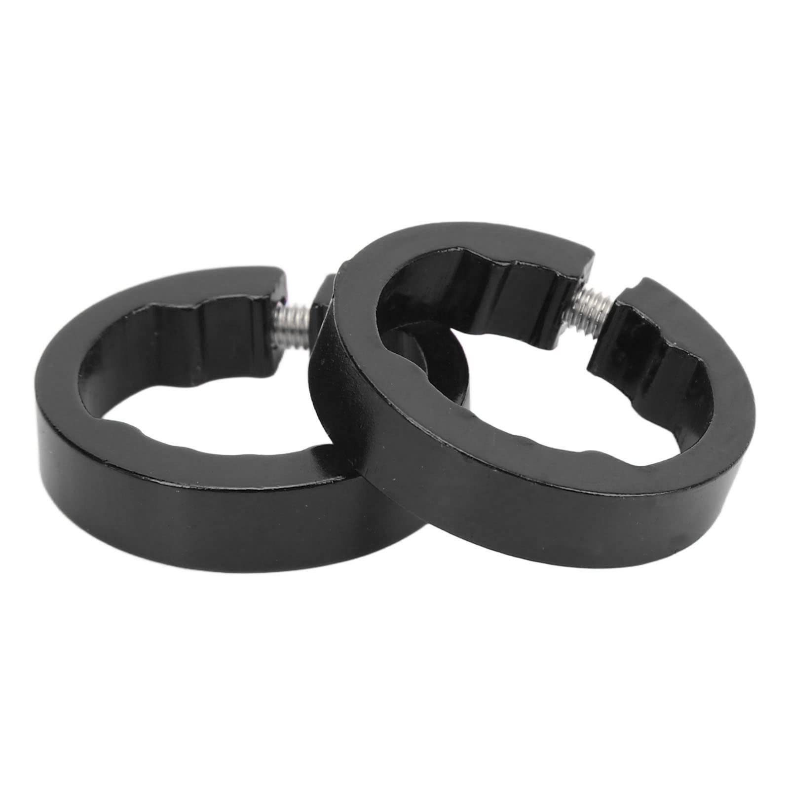 2Pcs Aluminum Alloy Bike Handlebar Grips Lock-On Clamps for 22.2mm Handlebars - Secure Non-Slip Grip Rings for Mountain Bikes, Road Bikes & BMX - Perfect for Cycling, Commuting & Off-Road Adventures
