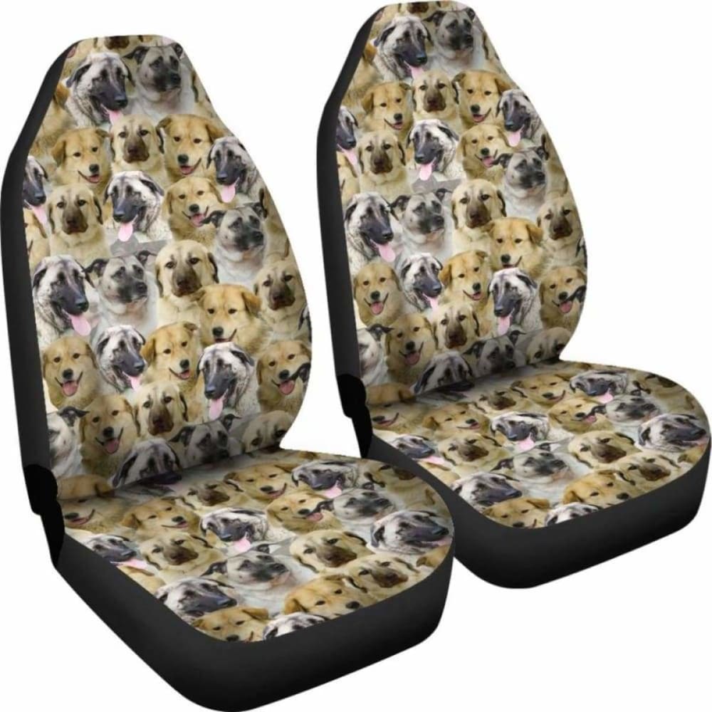 Premium Anatolian Shepherd Full Face Car Seat Covers - Durable Pet Protection for SUVs, Trucks & Vehicles (Model 091706) - Perfect for Travel, Daily Commutes & Pet Adventures
