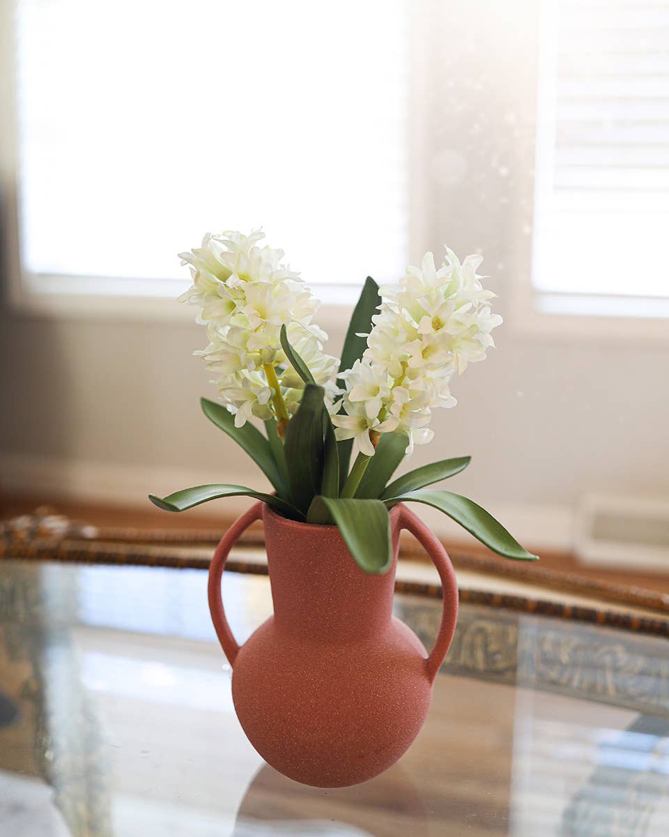 Artificial Cream White Hyacinth Flowers - 12.5