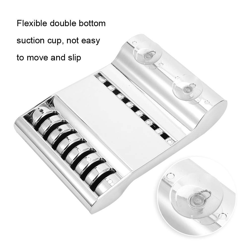 Professional Hair Scissors Holder & Salon Organizer - Silver Hairdressing Scissors Case for Stylists, Barbers & Home Use | Perfect for Salon Desks, Bathrooms & Travel Storage