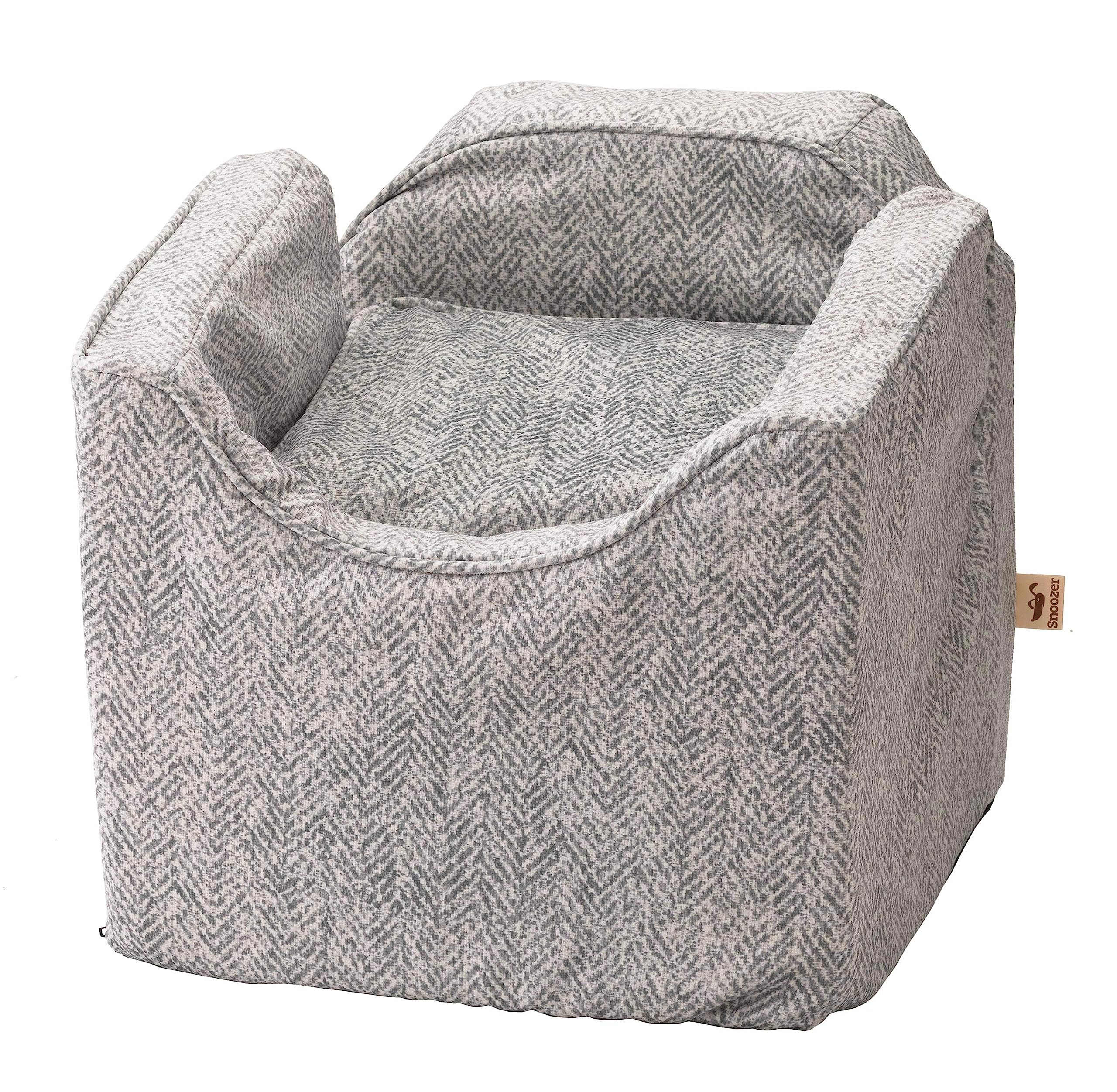 Snoozer Dog Booster Car Seat for Small Dogs 5-15 lbs - Pet Travel Safety Seat with Harness Strap & Removable Washable Cover - Prevents Car Sickness - Perfect for Road Trips, Vet Visits & Daily Commutes