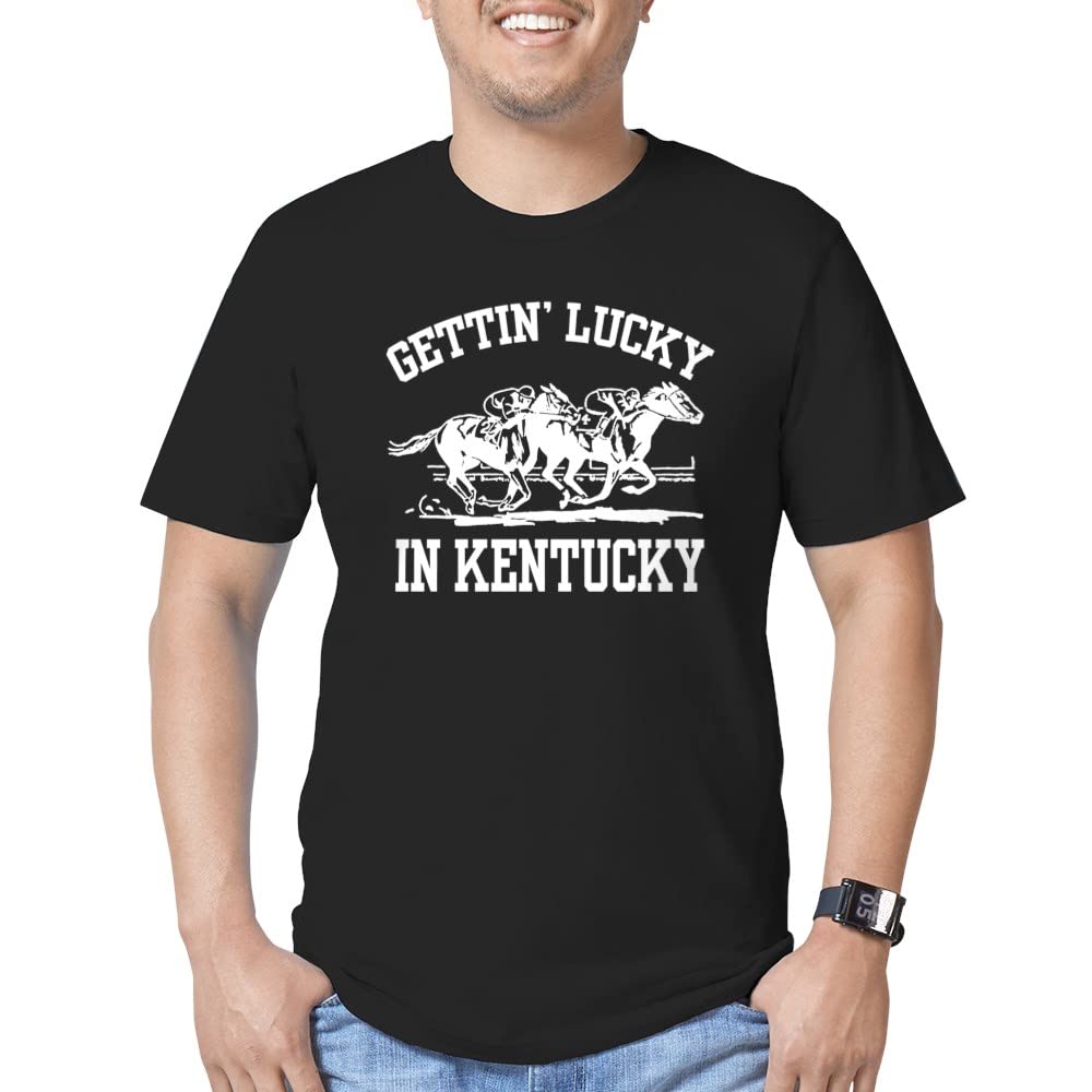 Lucky Kentucky Color Men's Classic Fitted T-Shirt - Comfortable & Stylish for Casual Wear, Outings & Everyday Use