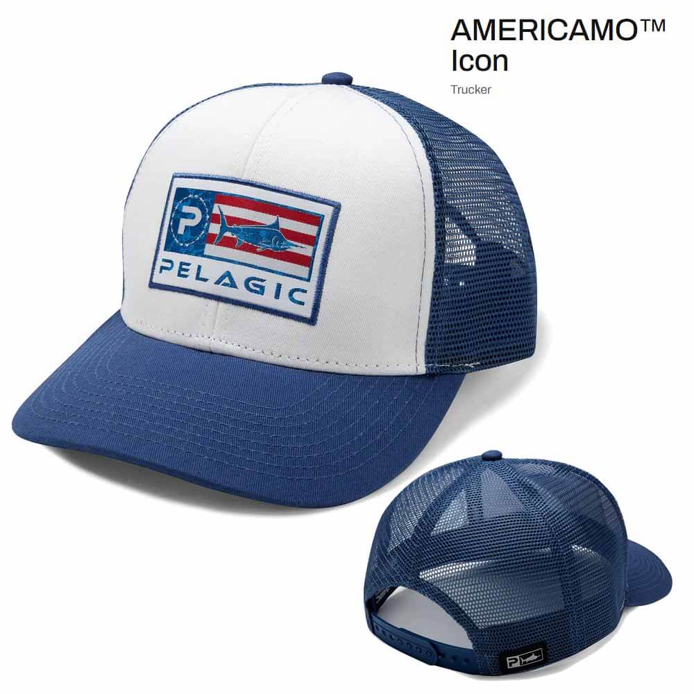 Pelagic The Pursuit Americamo Icon Hat - Premium Outdoor Adventure Cap for Hiking, Fishing & Camping - Stylish Sun Protection for Men & Women