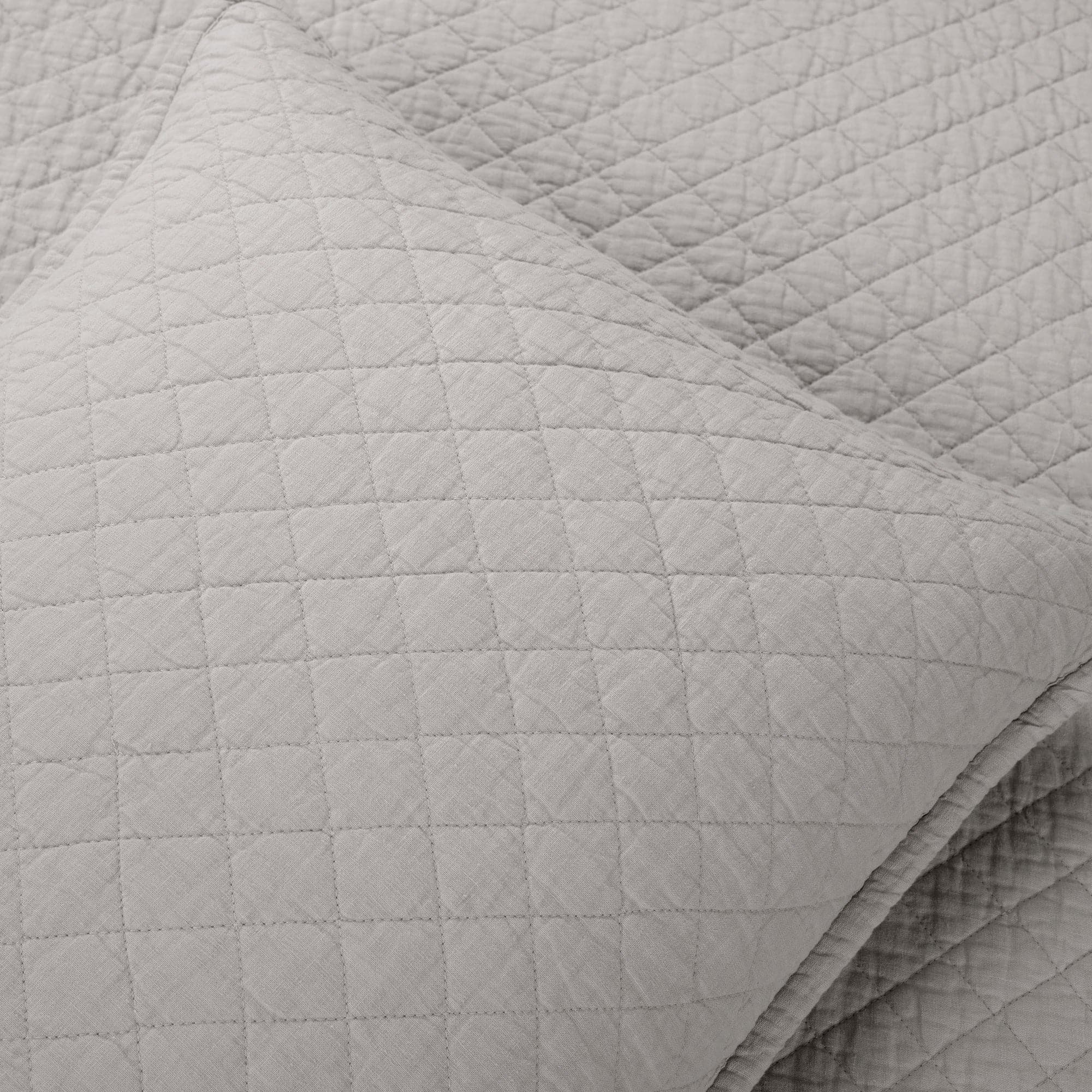 Premium Belgian Flax Linen & Cotton Blend 3-Piece Quilt Set - King/Queen Size - Soft Breathable Bedding for All Seasons - Perfect for Master Bedroom, Guest Room & Vacation Homes