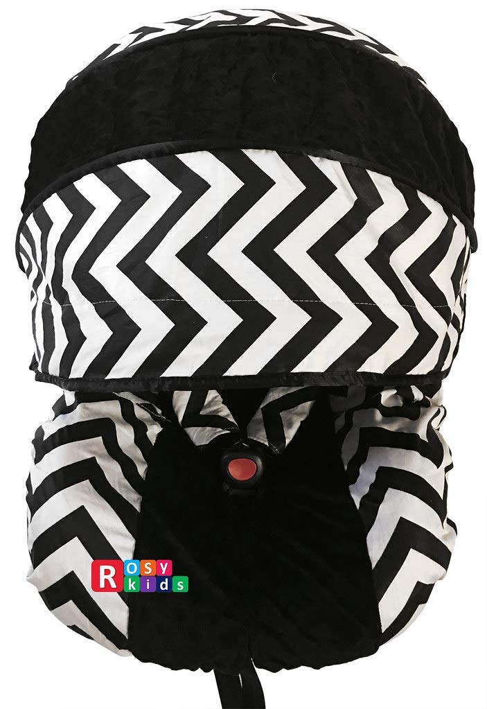 Rosy Kids Infant Car Seat Canopy Cover 3-Piece Set - Breathable Baby Car Seat Cover Kit for Boys & Girls (19JE01) - Perfect for Strollers, Shopping Trips & Outdoor Adventures