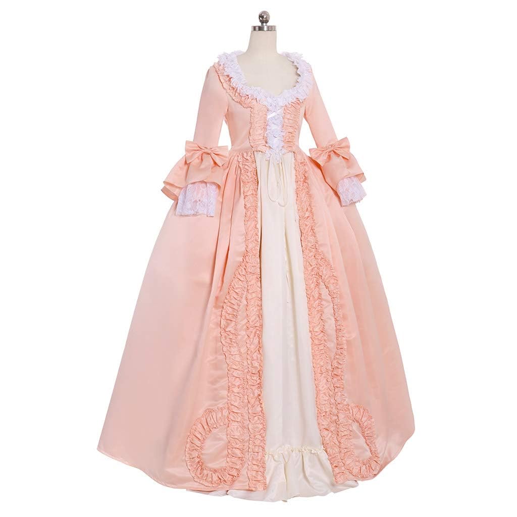 Queen Marie Antoinette Rococo Ball Gown - Victorian Cosplay Dress for Women in Pink | Perfect for Renaissance Fairs, Historical Reenactments & Themed Parties