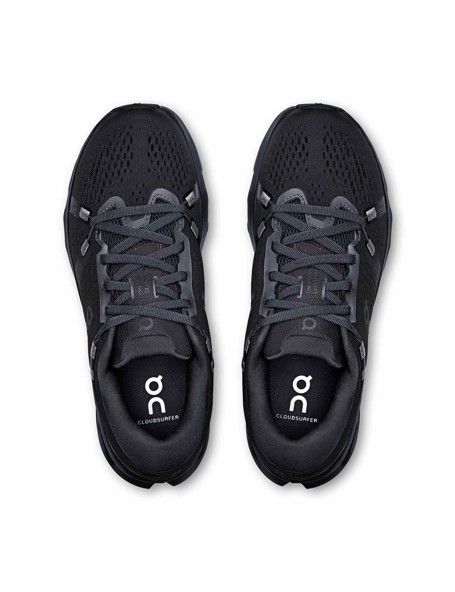 Women's On Running Cloudsurfer 2 Black Sneakers - Lightweight & Cushioned for Running, Walking & Gym Workouts - Style 3WF10101043