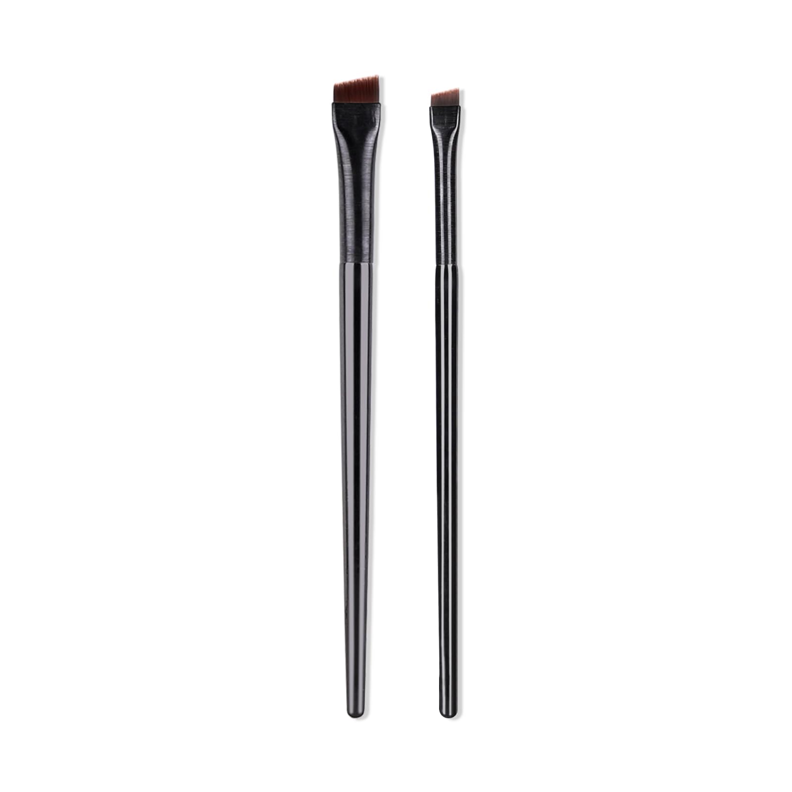 Professional Eyeliner Brush Set - Angled & Fine Point Makeup Brushes for Precise Eyebrow & Eyeliner Application | Flat Brush Makeup Tools | Perfect for Daily Makeup, Smokey Eyes & Winged Liner Looks (Liner Kit-A)