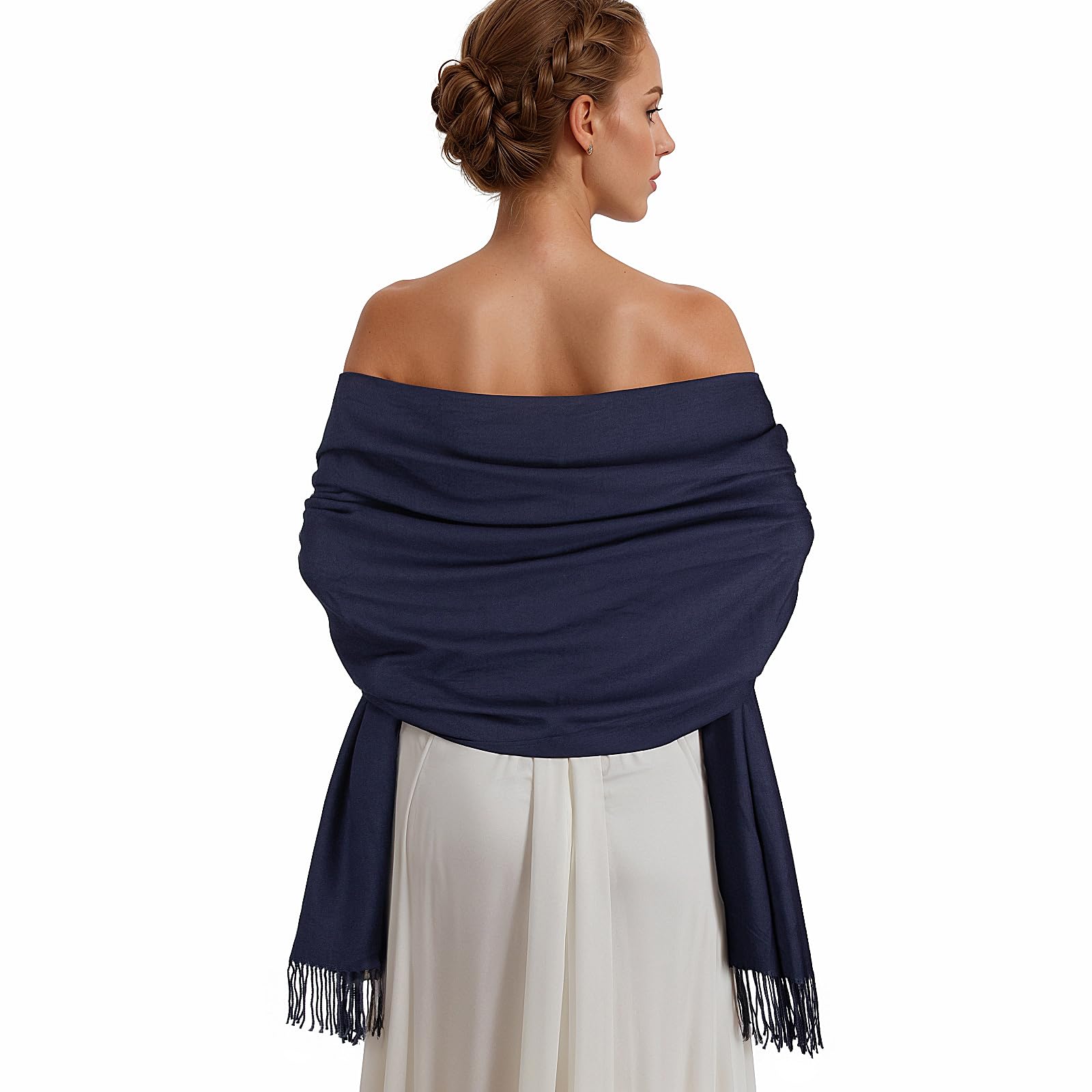 Luxury Pashmina Shawl for Women - Soft Large Winter Scarf Wrap, Elegant Evening Shawl for Dresses & Wedding Accessories - Perfect for Formal Events, Date Nights & Special Occasions