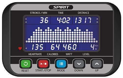 Spirit Fitness CRW800 Rowing Machine for Home Workouts - Full Body Exercise Equipment for Cardio & Strength Training - Perfect for Small Spaces & Indoor Fitness