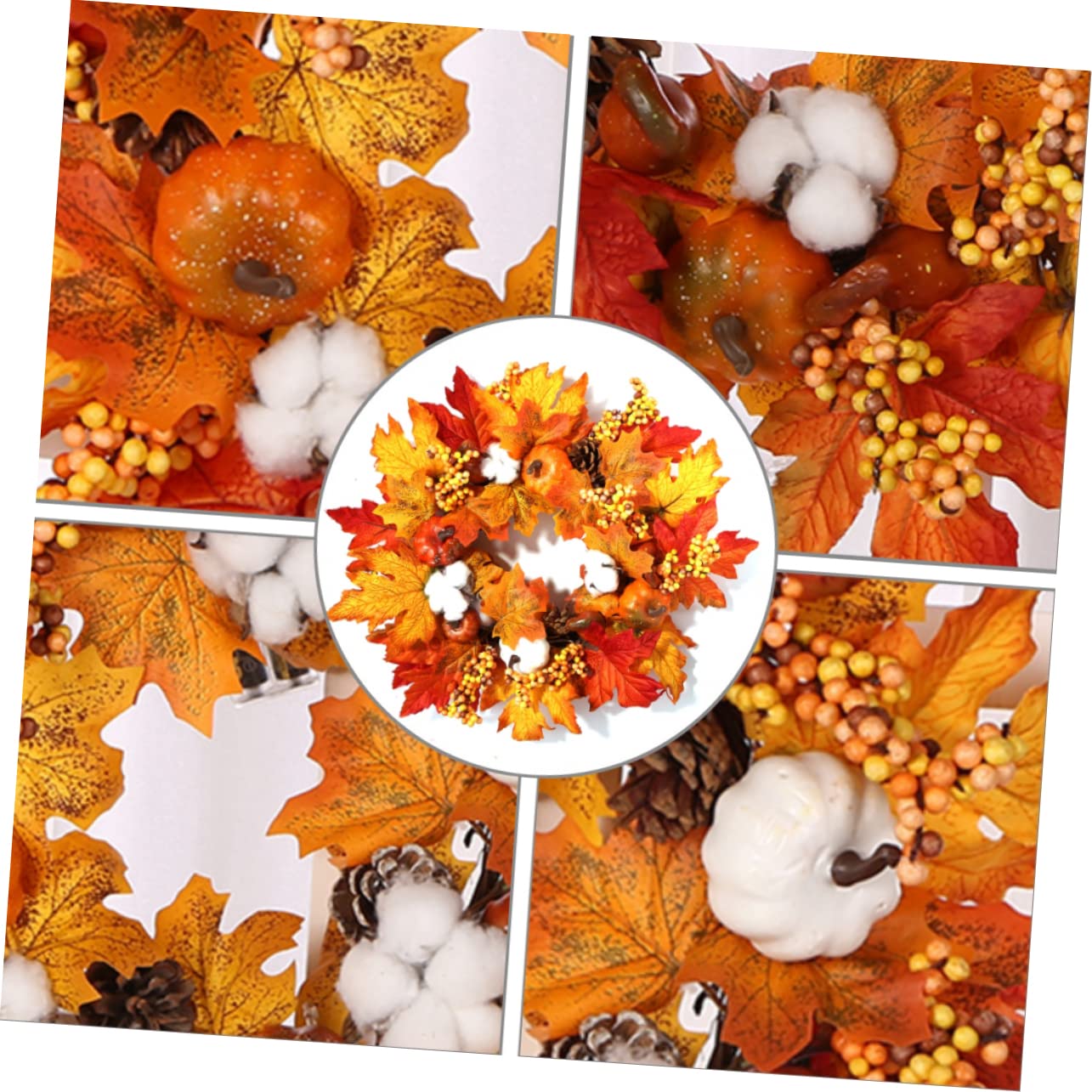COHEALI Elegant Floral Wreath for Windows - Halloween & Christmas Decorations | Seasonal Home Decor for Doors, Weddings, Thanksgiving & Festive Celebrations